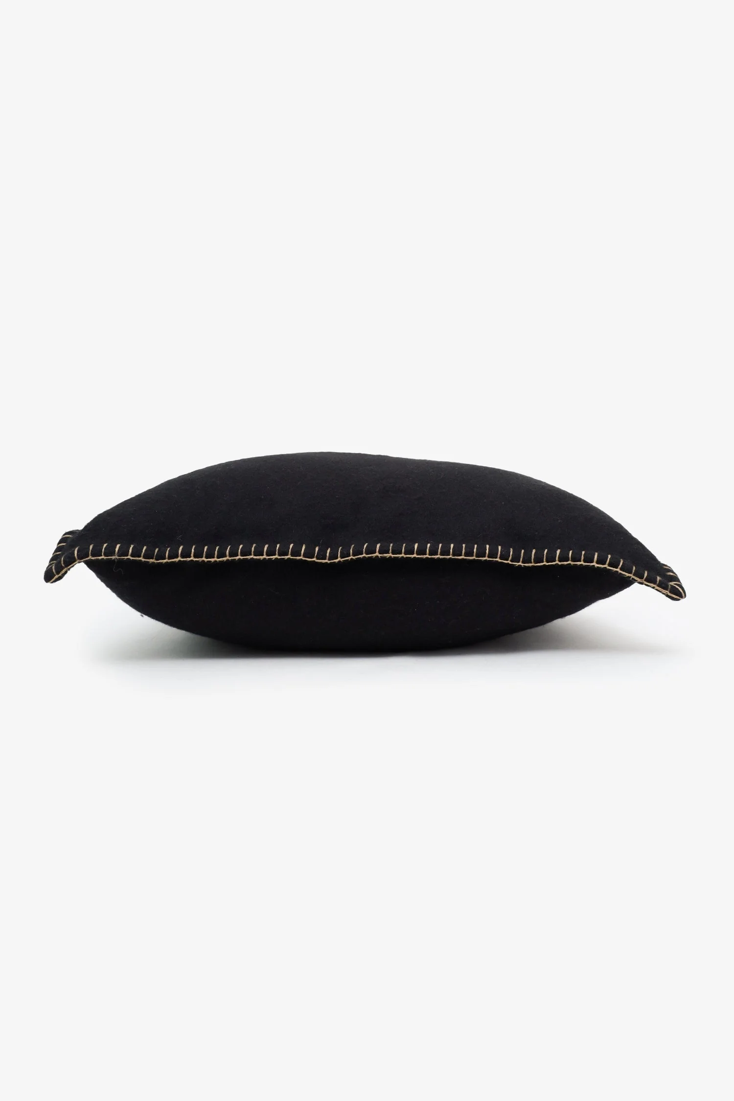 Burberry Black Cashmere Logo Embroidery Pillow - Image 6