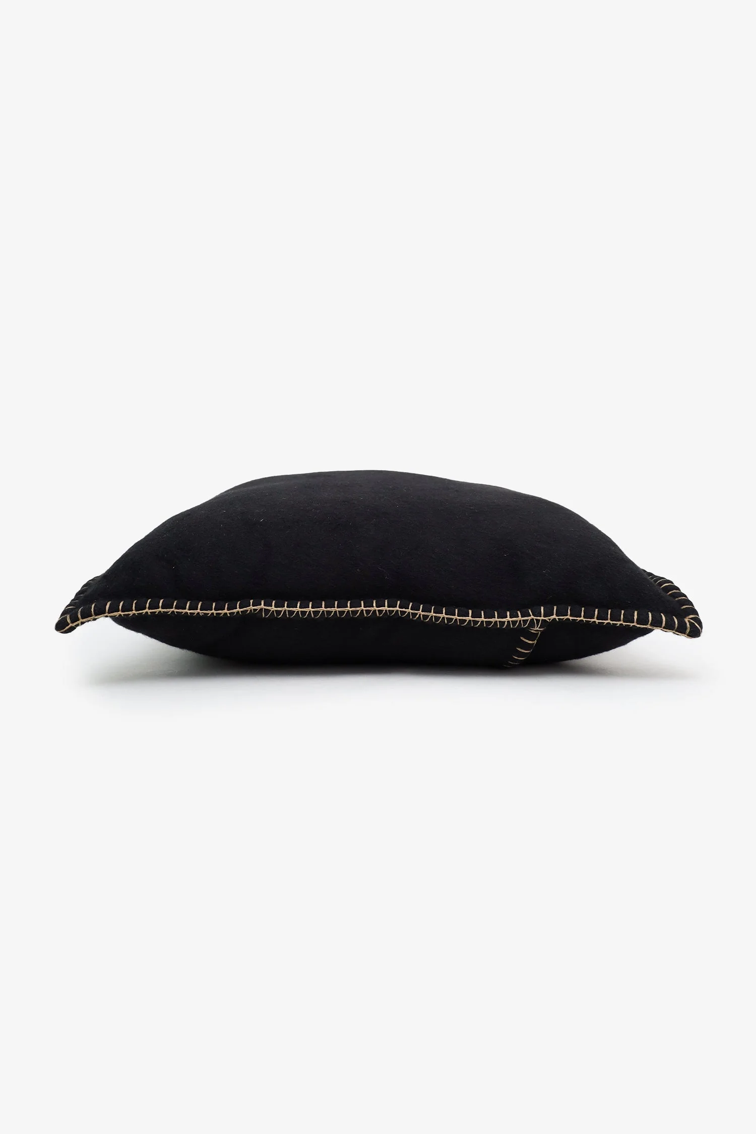 Burberry Black Cashmere Logo Embroidery Pillow - Image 7