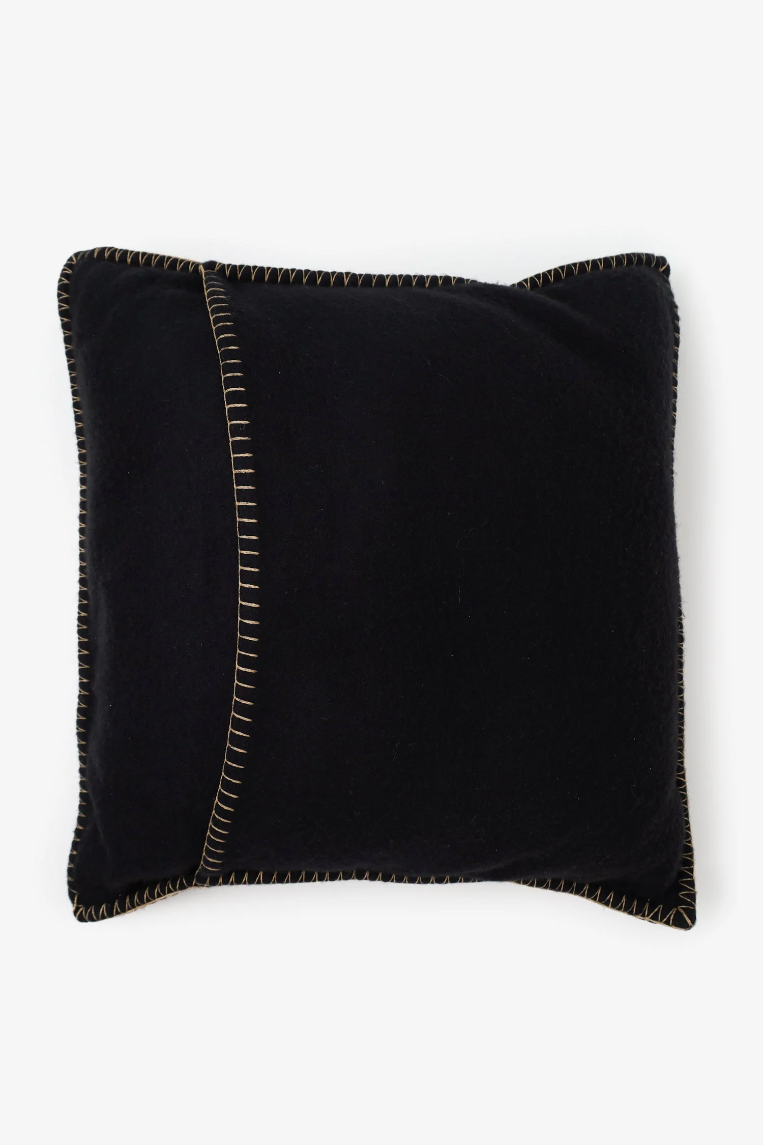 Burberry Black Cashmere Logo Embroidery Pillow - Image 3