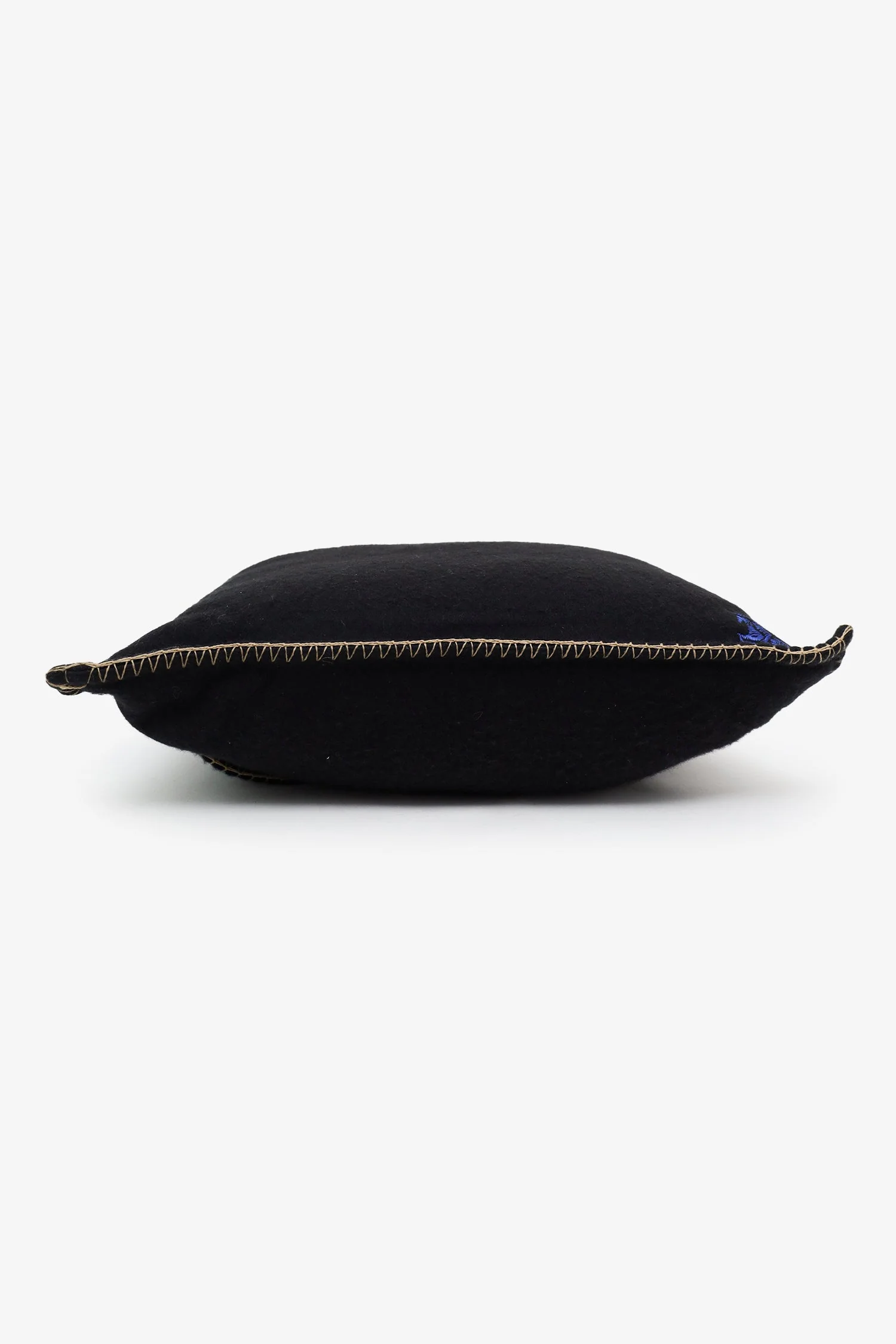 Burberry Black Cashmere Logo Embroidery Pillow - Image 4
