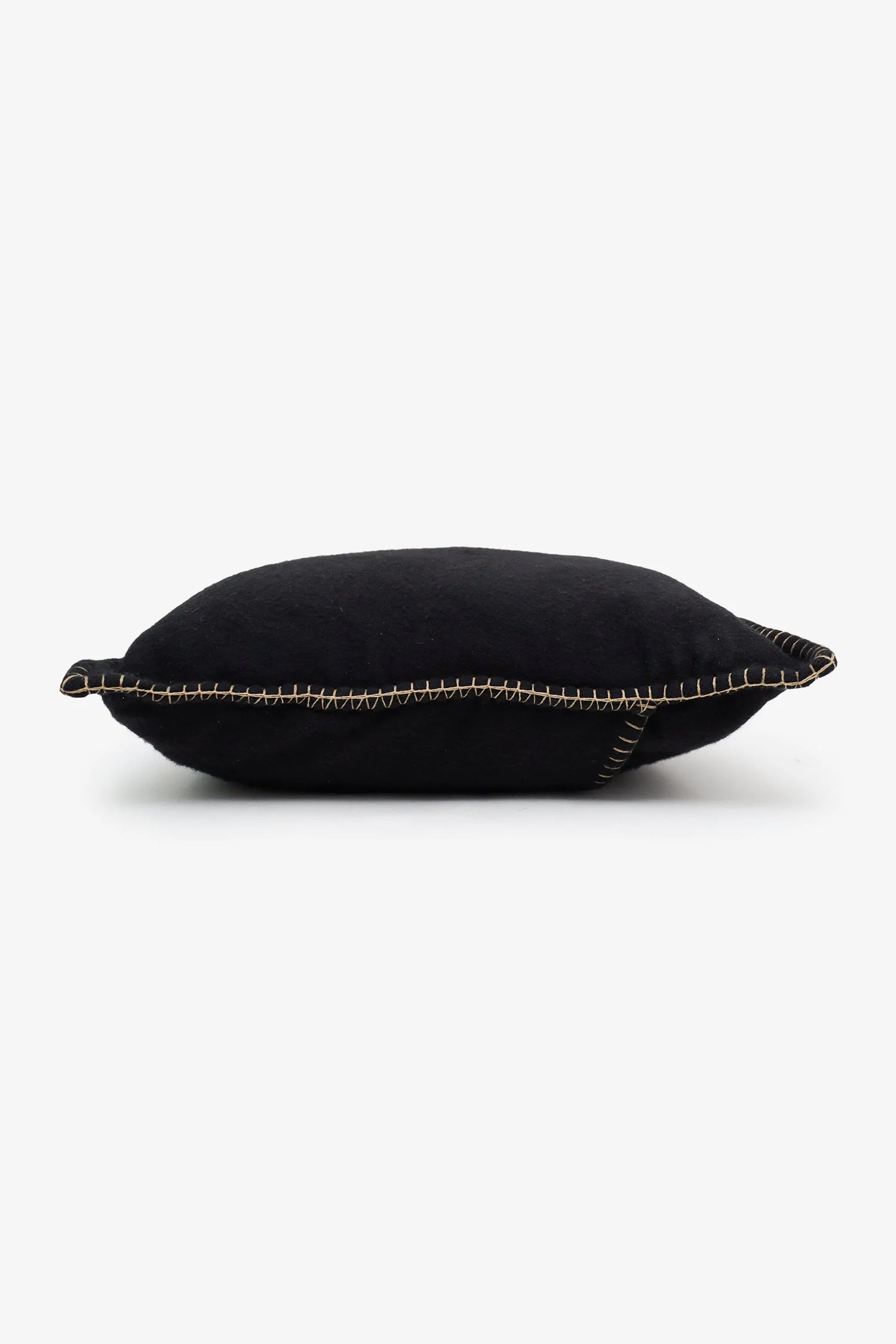 Burberry Black Cashmere Logo Embroidery Pillow - Image 7