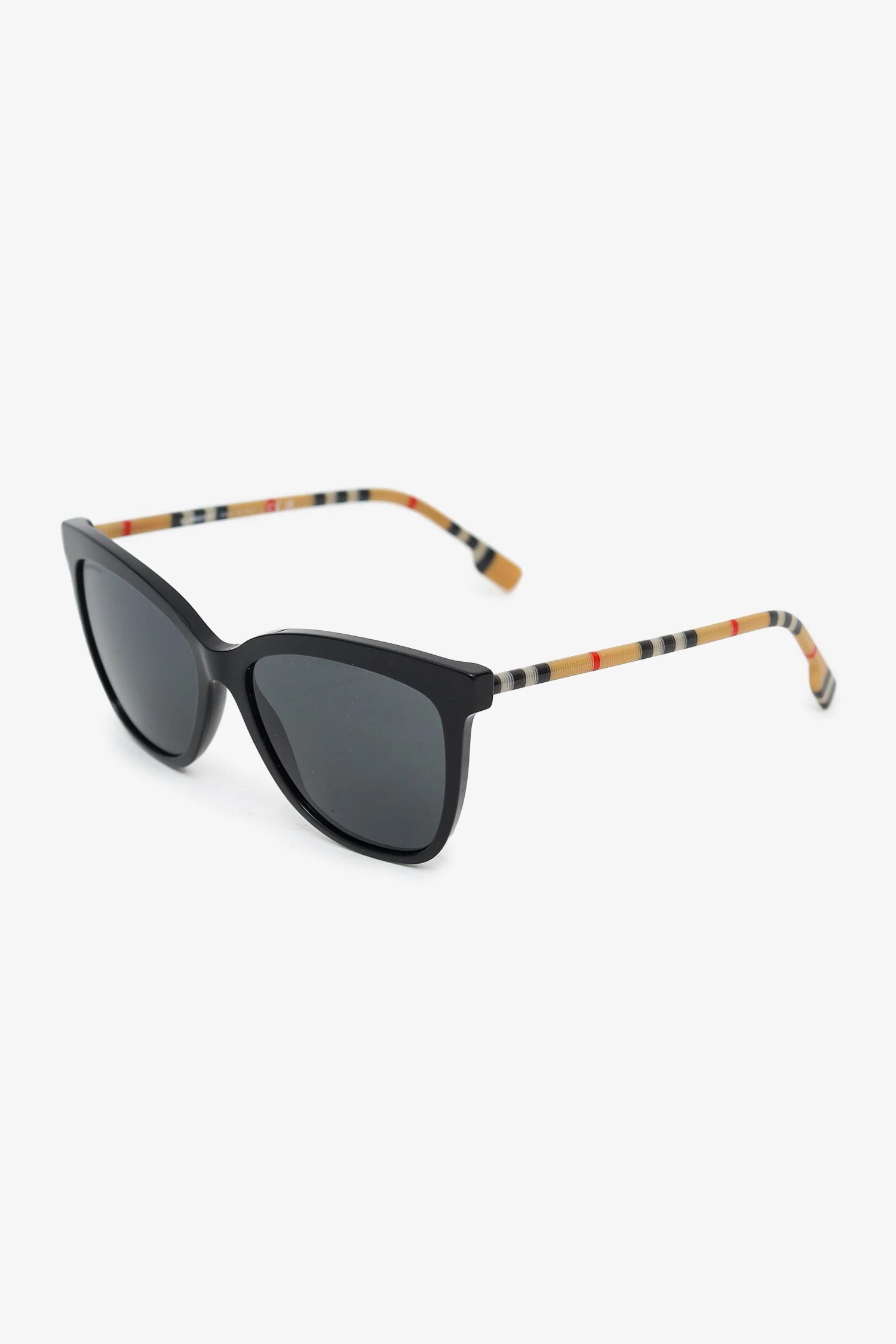 Burberry Black Frame Check Sunglasses - Image 2