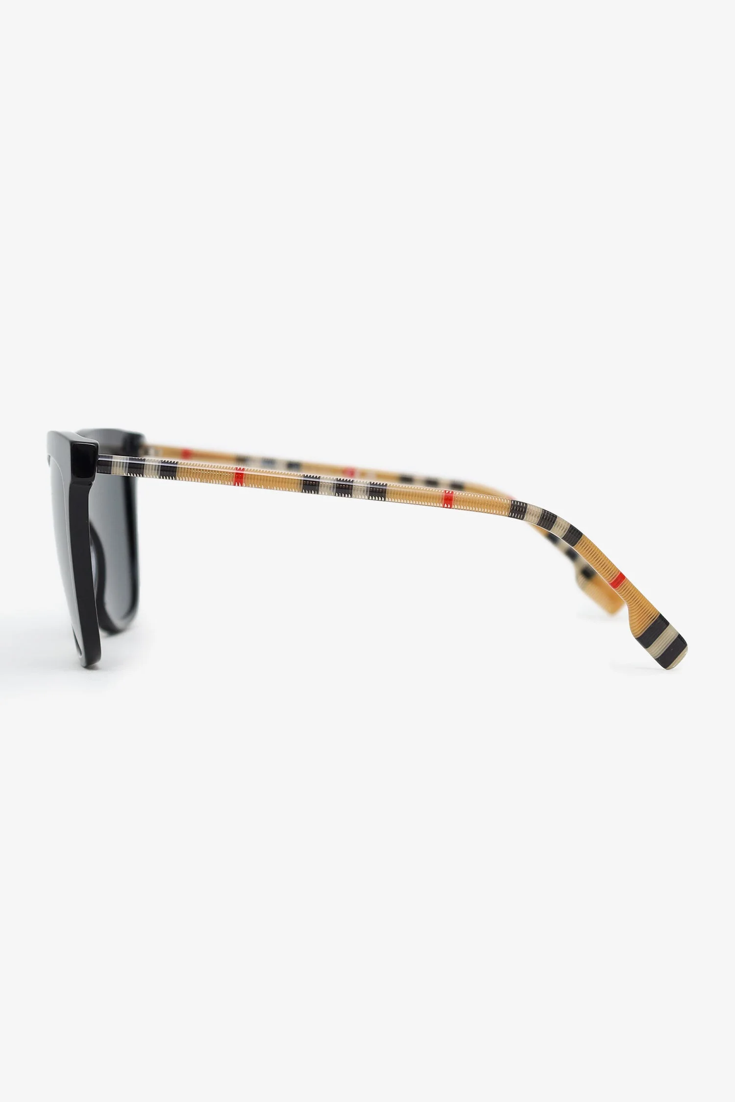 Burberry Black Frame Check Sunglasses - Image 3