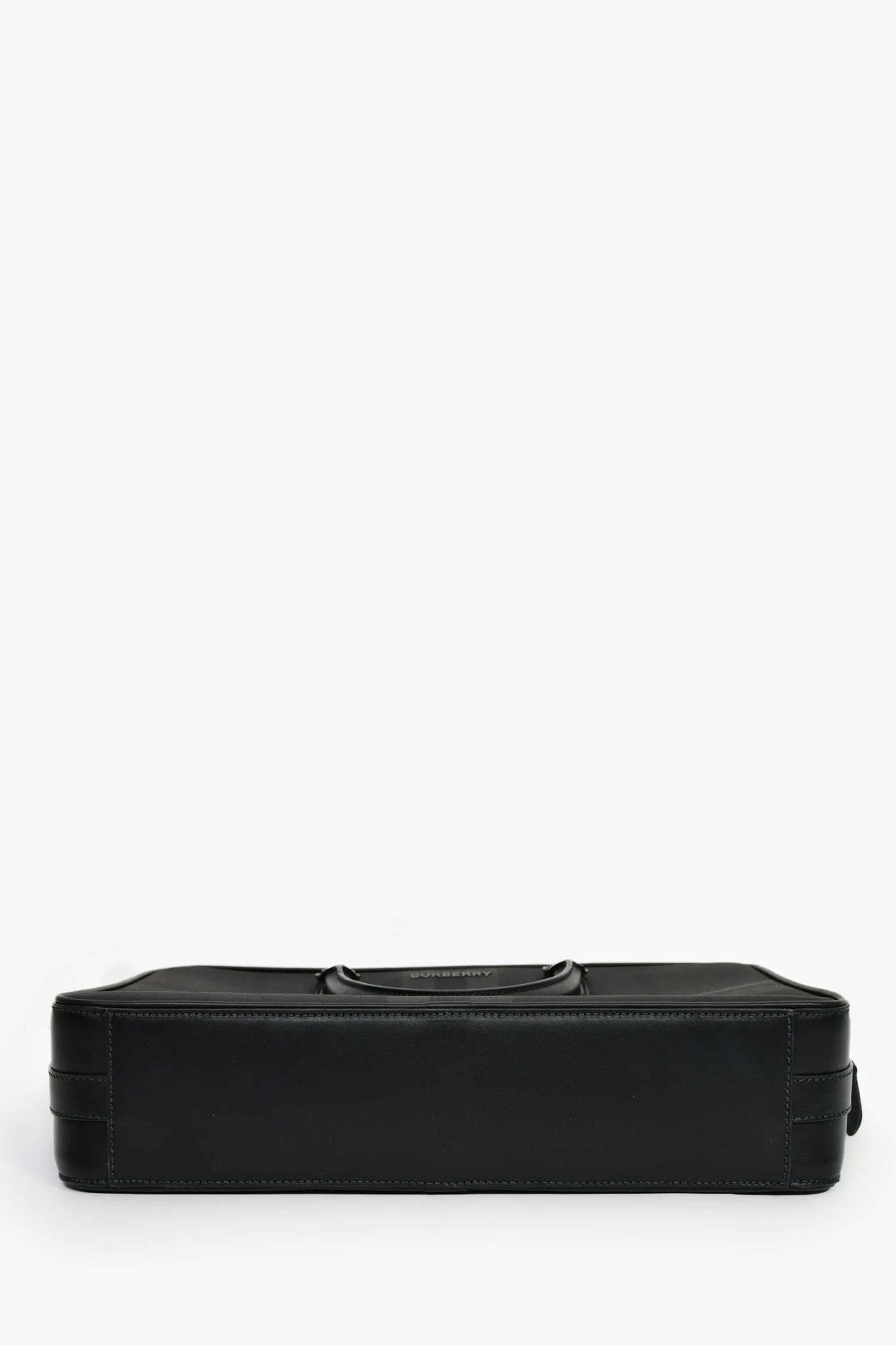 Burberry Black Leather 'Ainsworth' Briefcase with Strap - Image 5
