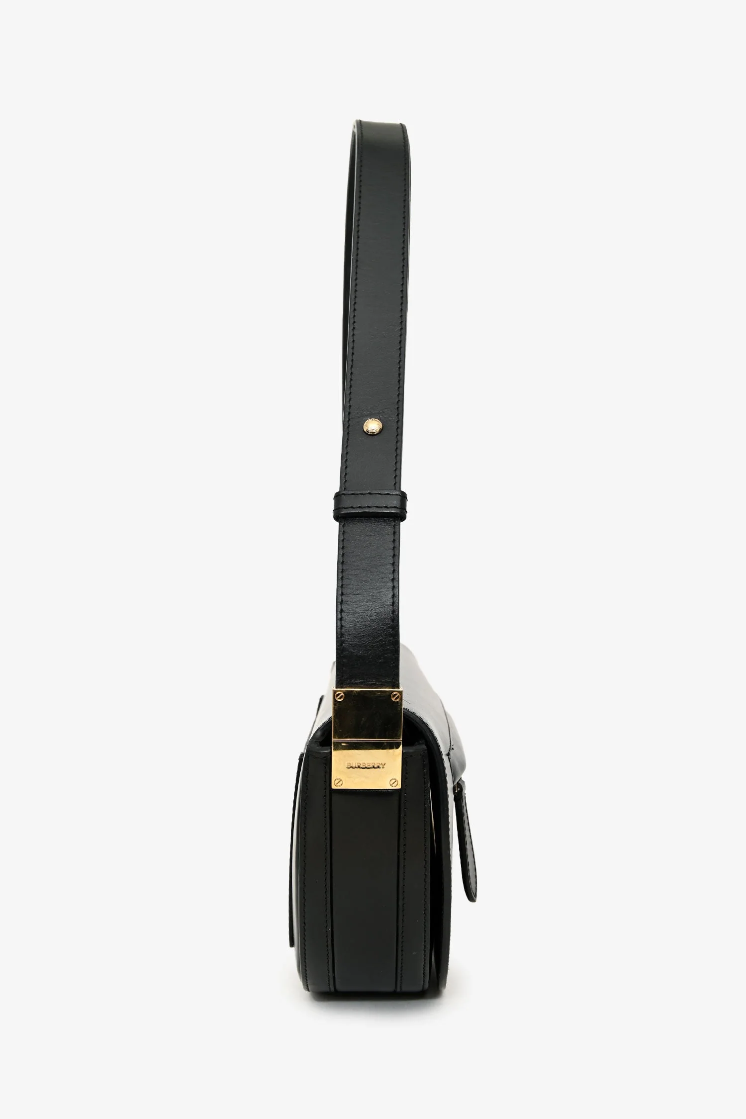 Burberry Black Leather Olympia Crossbody Bag - Image 3