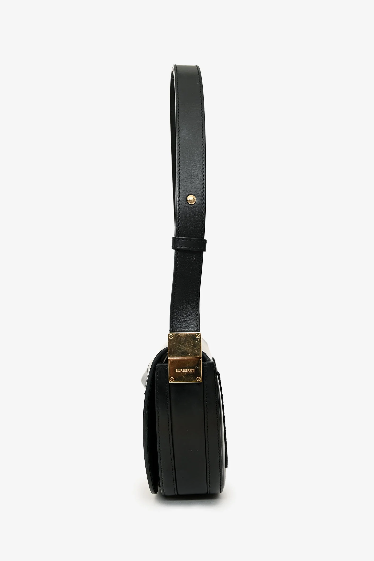 Burberry Black Leather Olympia Crossbody Bag - Image 4
