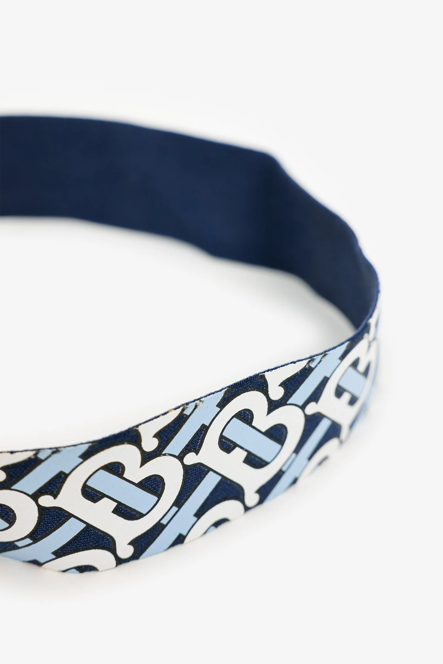 Burberry Blue Logo Headband - Image 2