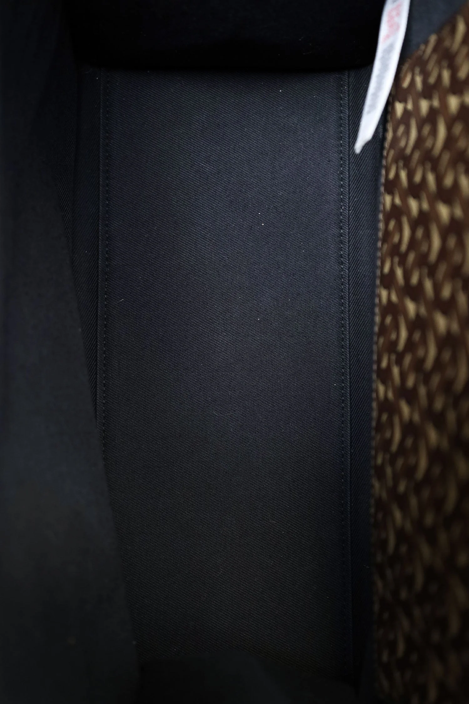 Burberry Bridle Brown TB Monogram Canvas Stripe Vertical Tote - Image 6