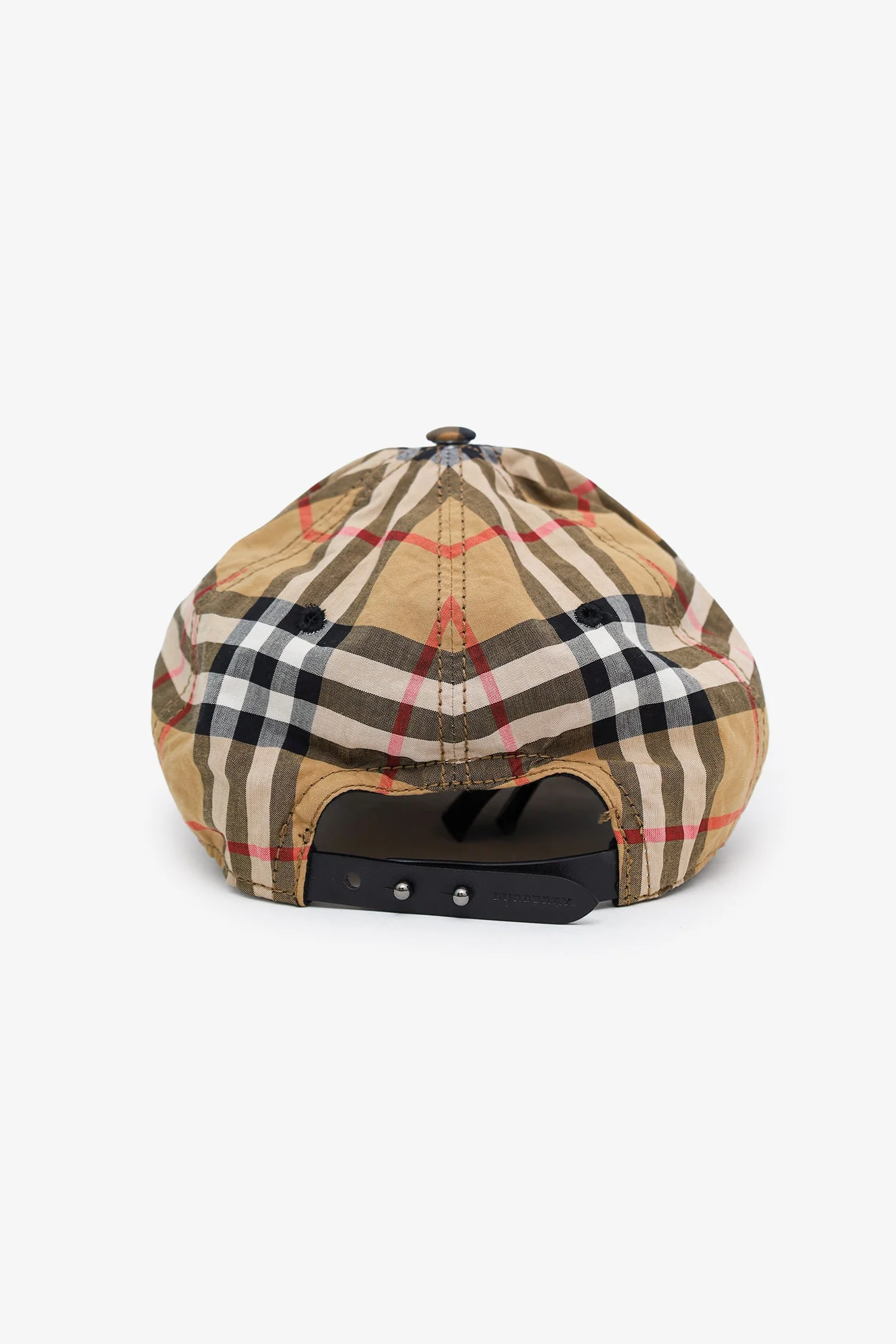 Burberry Brown Cotton Nova Check Hat Size M/L - Image 3