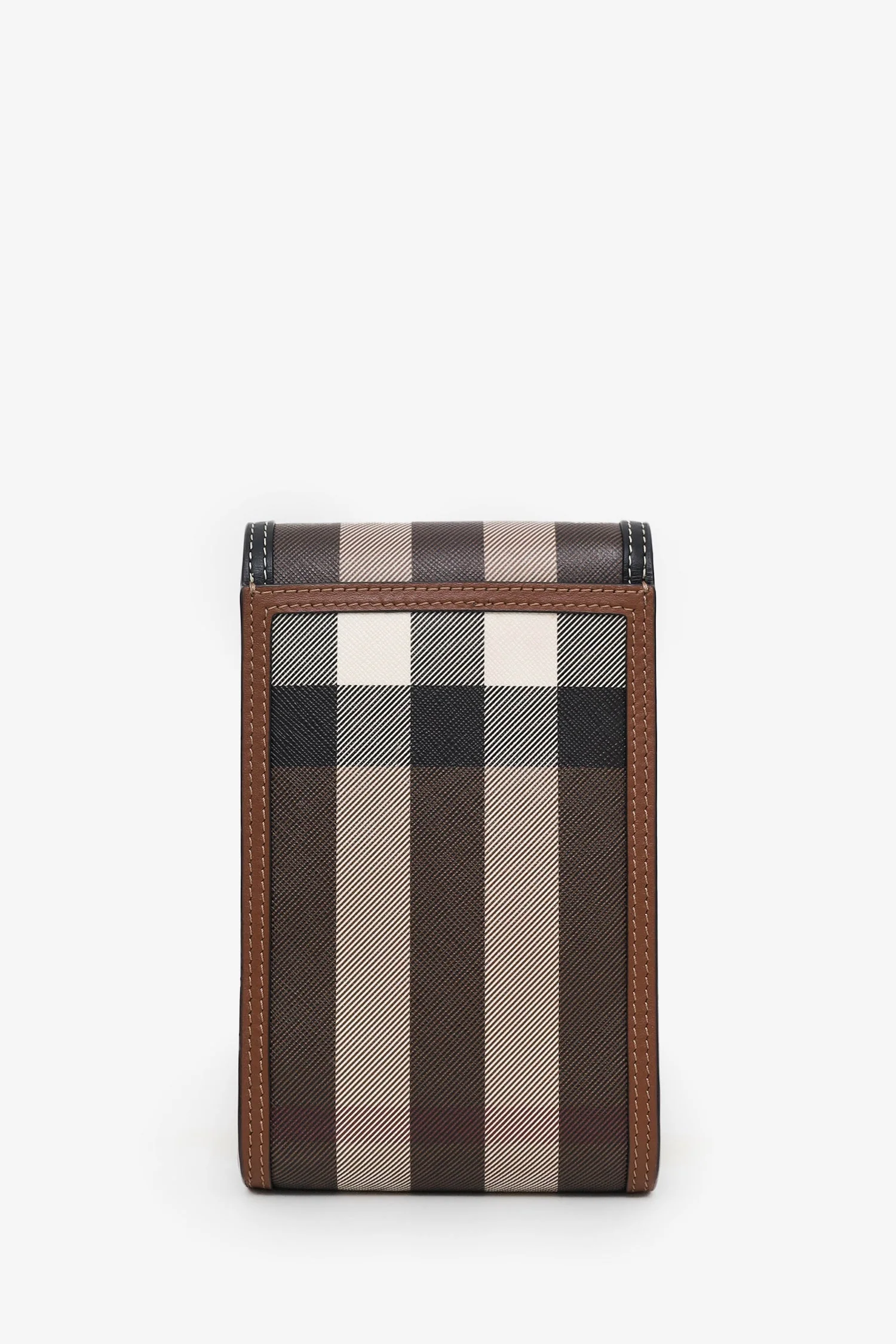 Burberry Brown Elizabeth Check Phone Pouch Shoulder Bag - Image 2