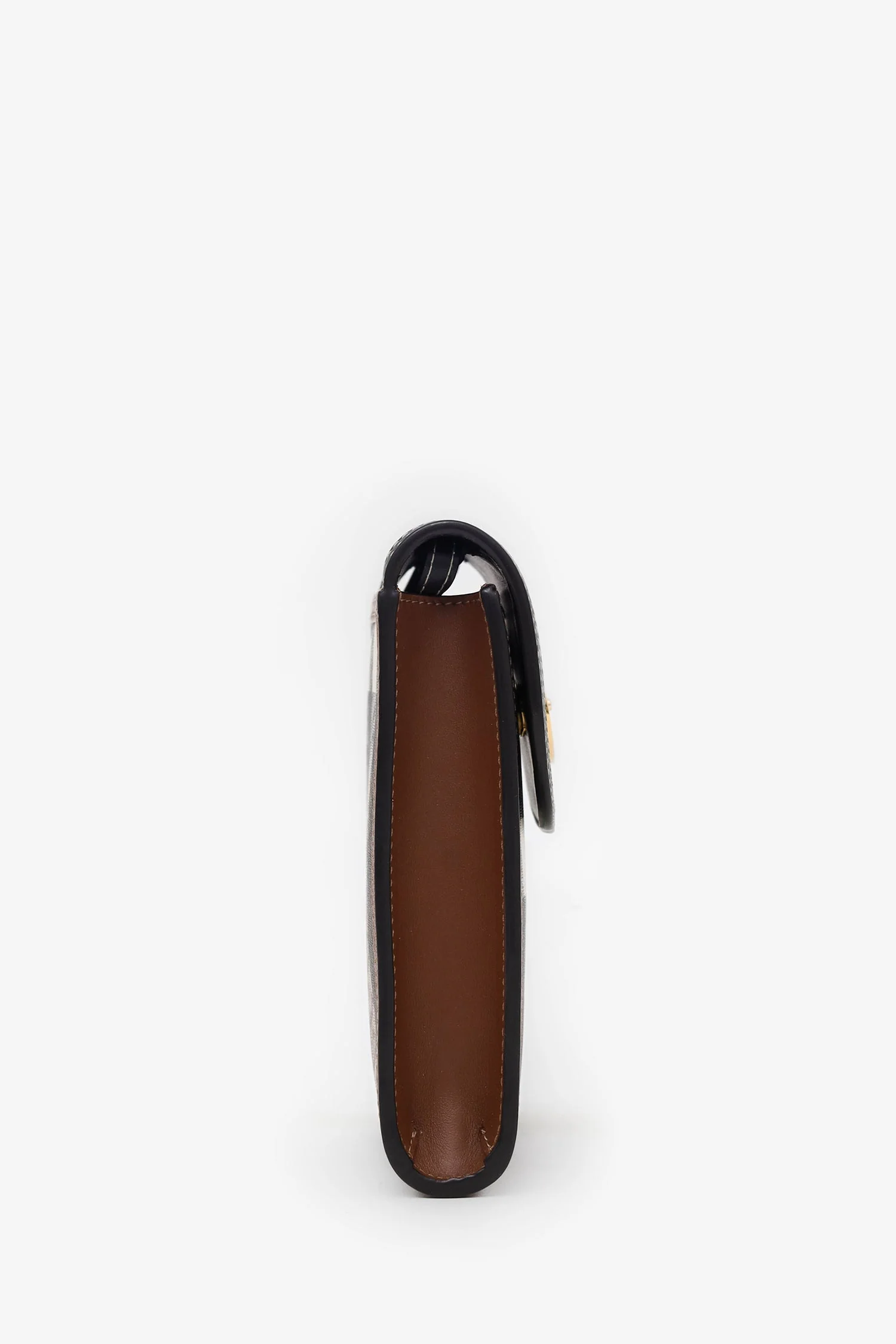 Burberry Brown Elizabeth Check Phone Pouch Shoulder Bag - Image 3