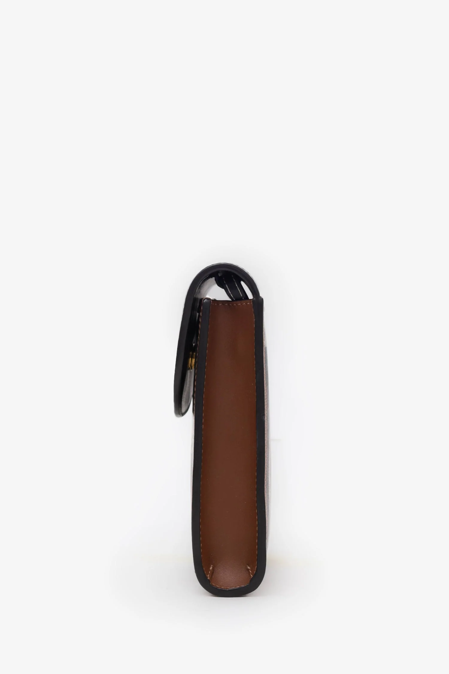 Burberry Brown Elizabeth Check Phone Pouch Shoulder Bag - Image 4