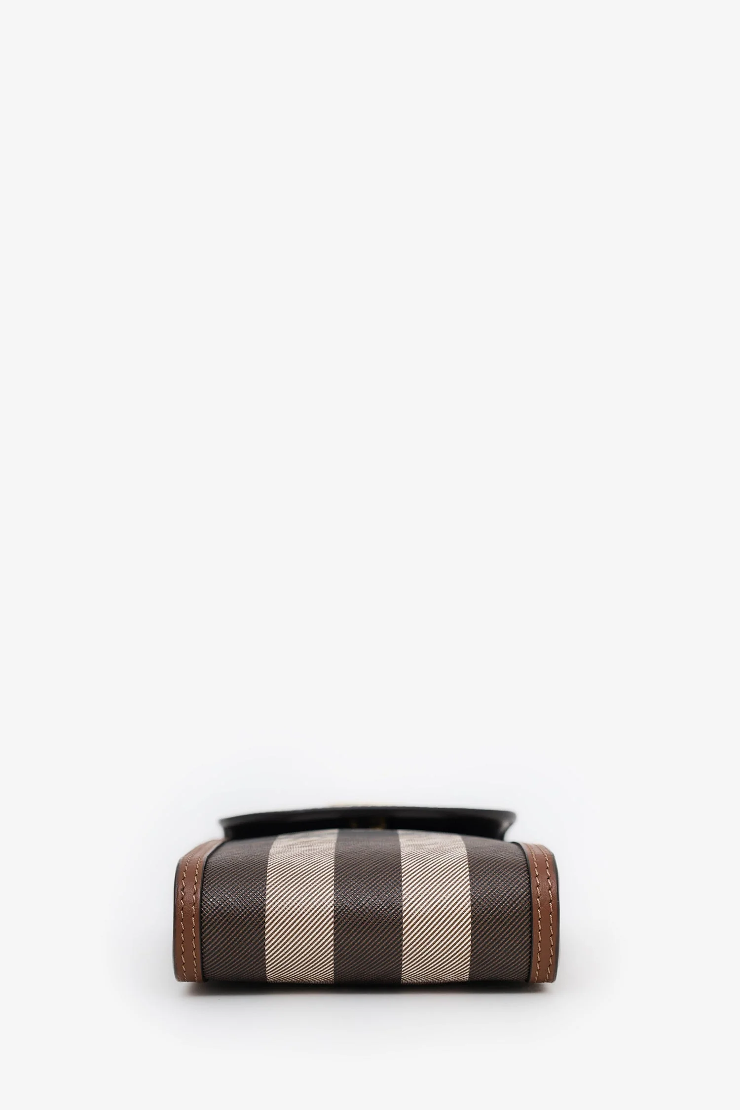 Burberry Brown Elizabeth Check Phone Pouch Shoulder Bag - Image 5