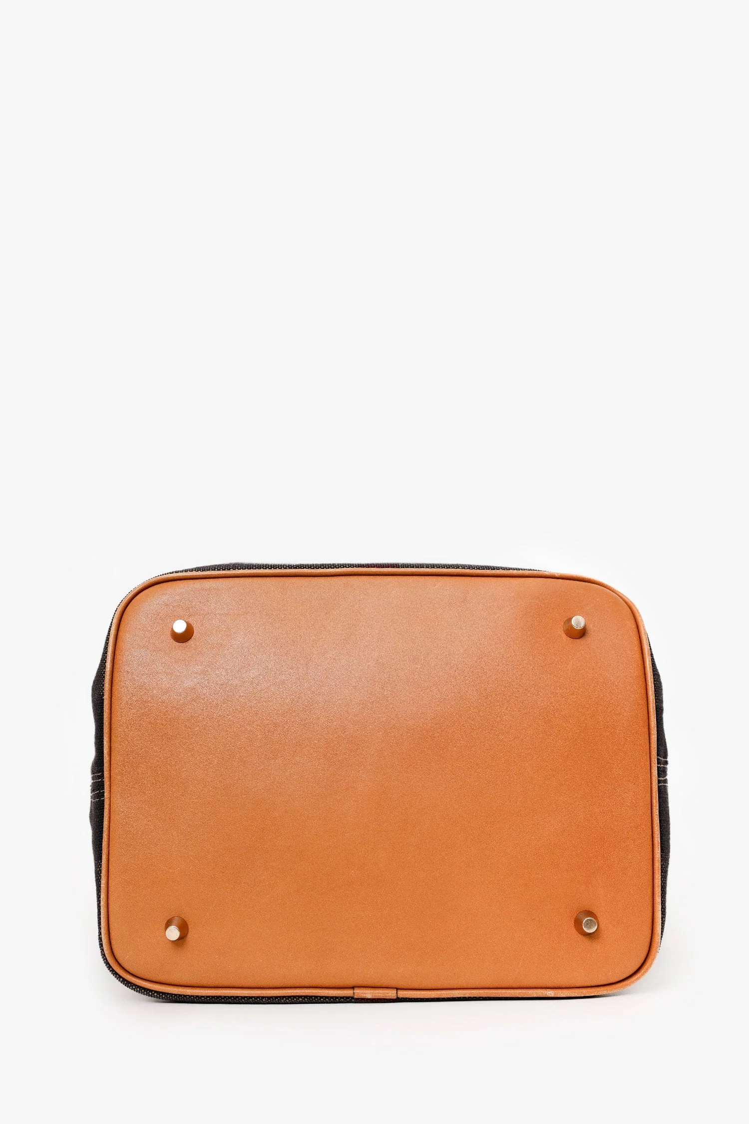 Burberry Brown House Check Canvas Ashby Bucket Bag With Pouch - Image 5