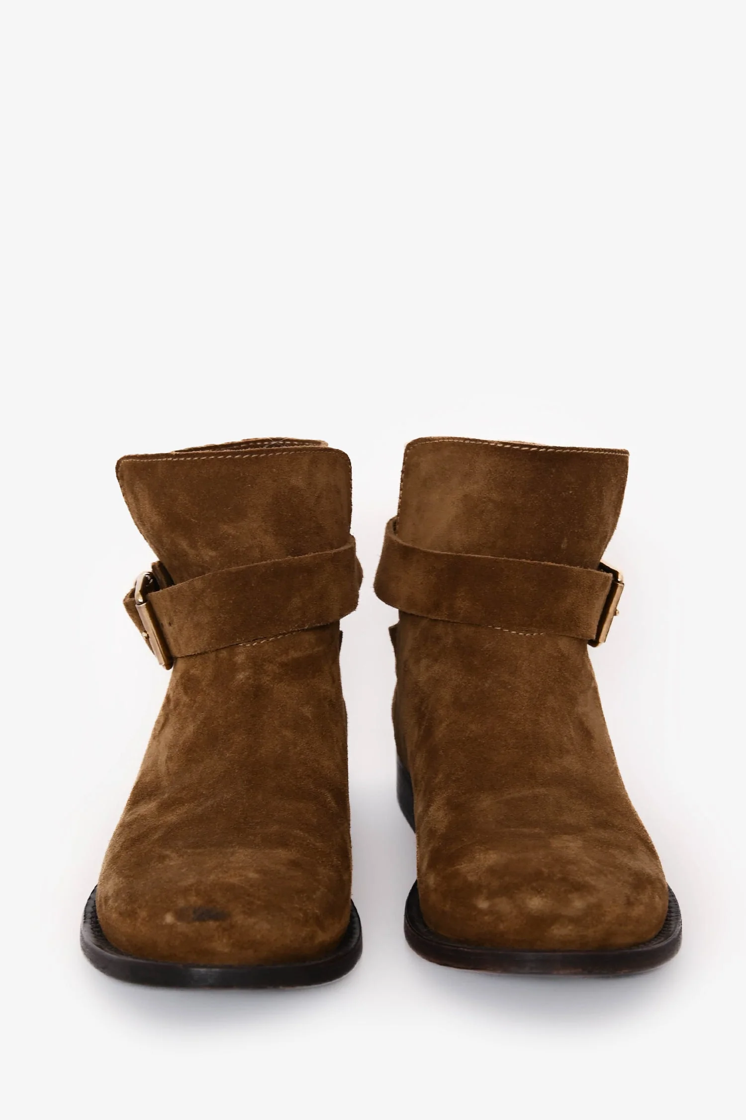 Burberry Brown Suede Ankle Boots Size 38 - Image 3