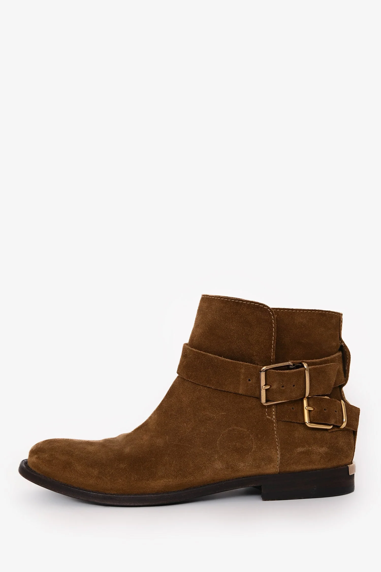 Burberry Brown Suede Ankle Boots Size 38 - Image 4