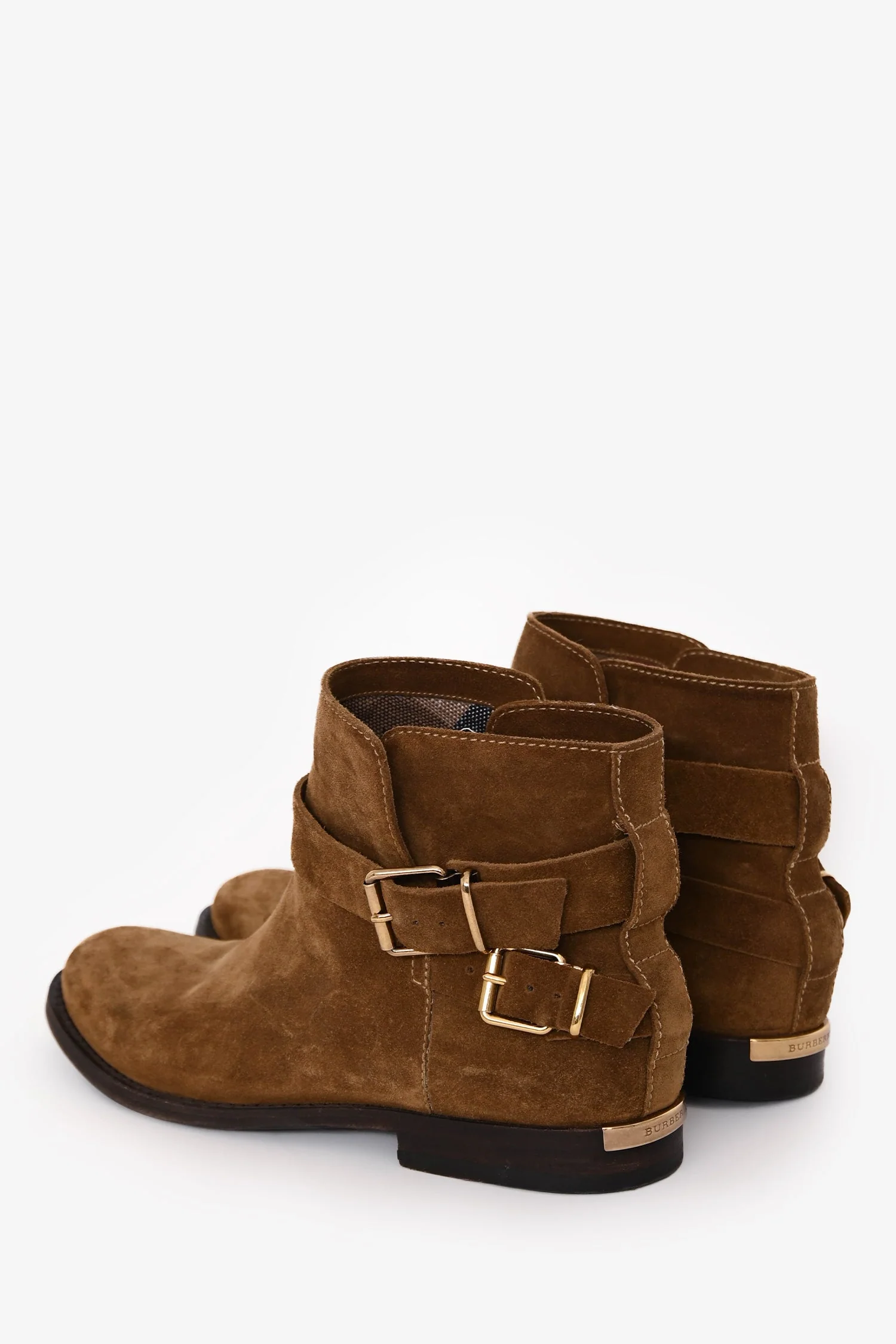 Burberry Brown Suede Ankle Boots Size 38 - Image 5