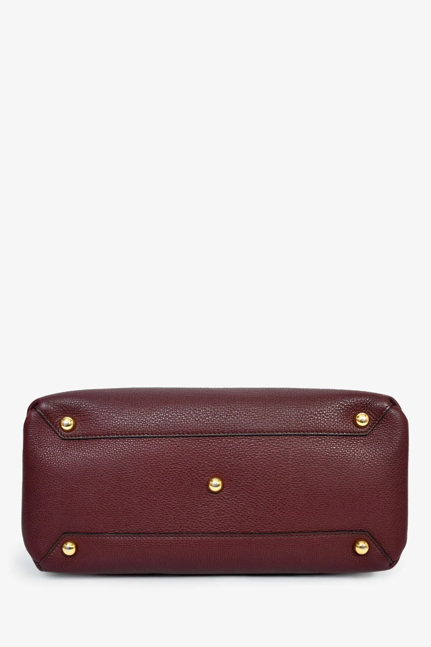 Burberry Burgundy Leather Banner Shoulder Bag - Image 5