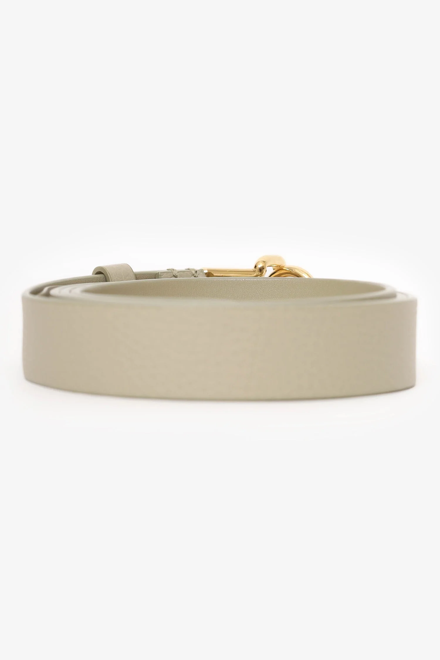 Burberry Grey Leather 'Rocking Horse' Belt Size L - Image 3