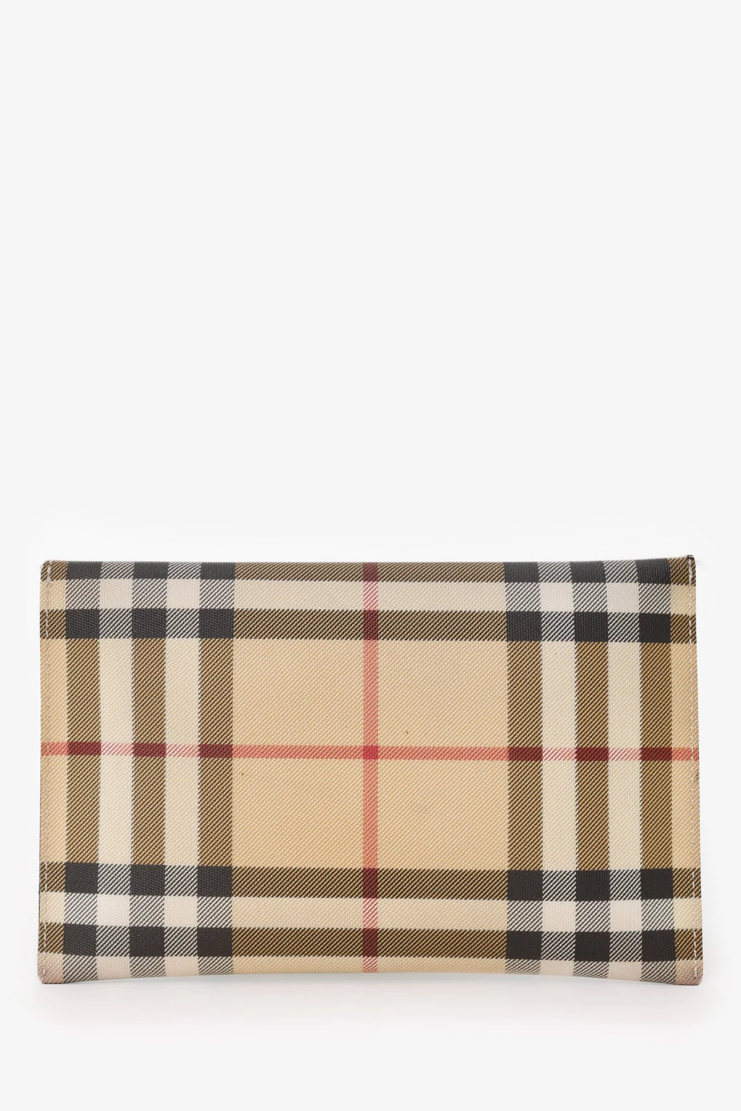 Burberry Nova Check Canvas Envelope Clutch Wallet - Image 2