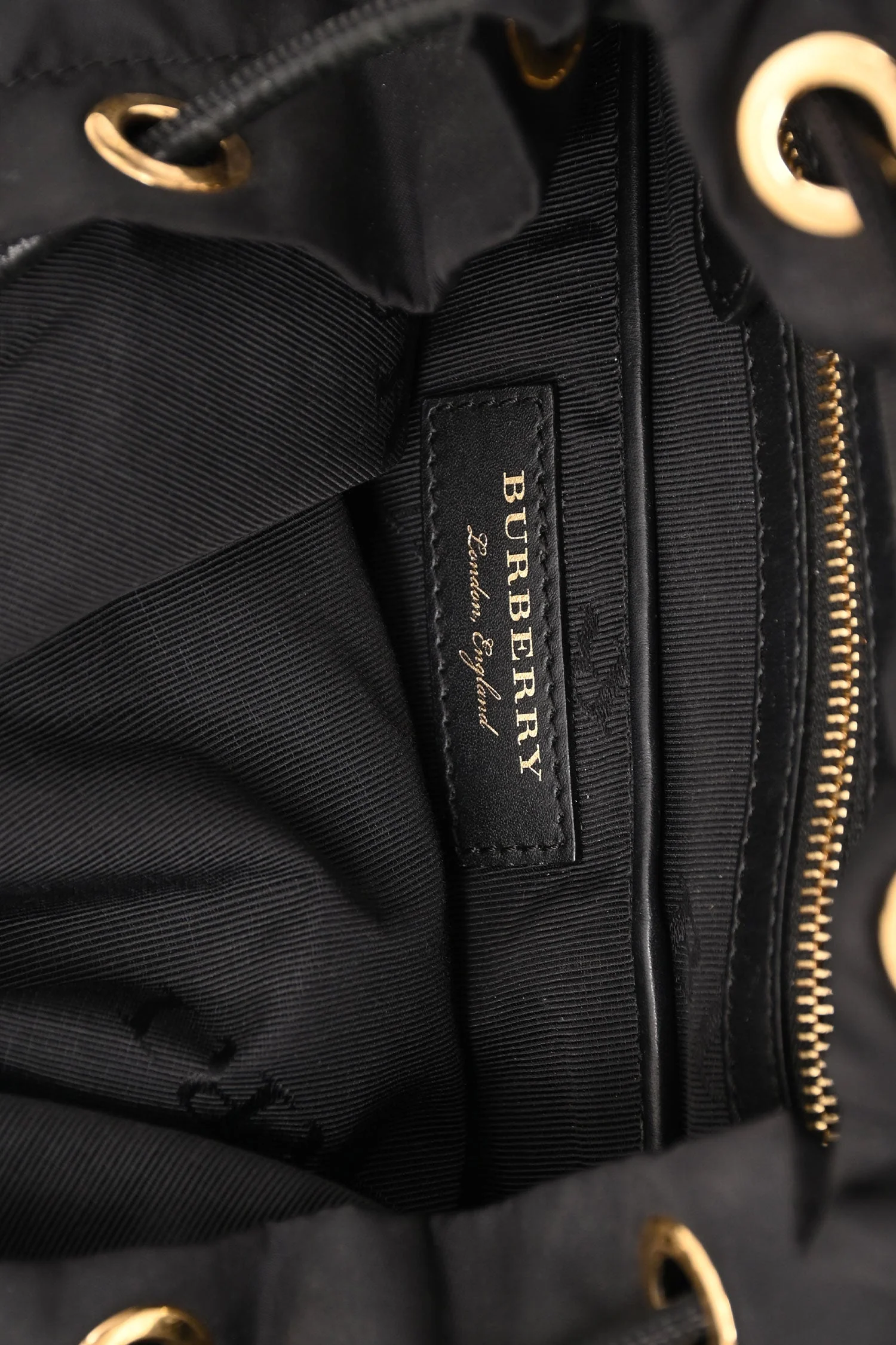 Burberry Nylon Black/Brown Leather Technical Backpack - Image 6