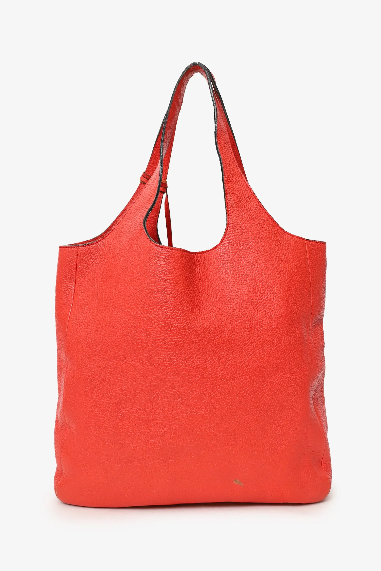 Burberry Red Leather Hobo Shoulder Bag - Image 3
