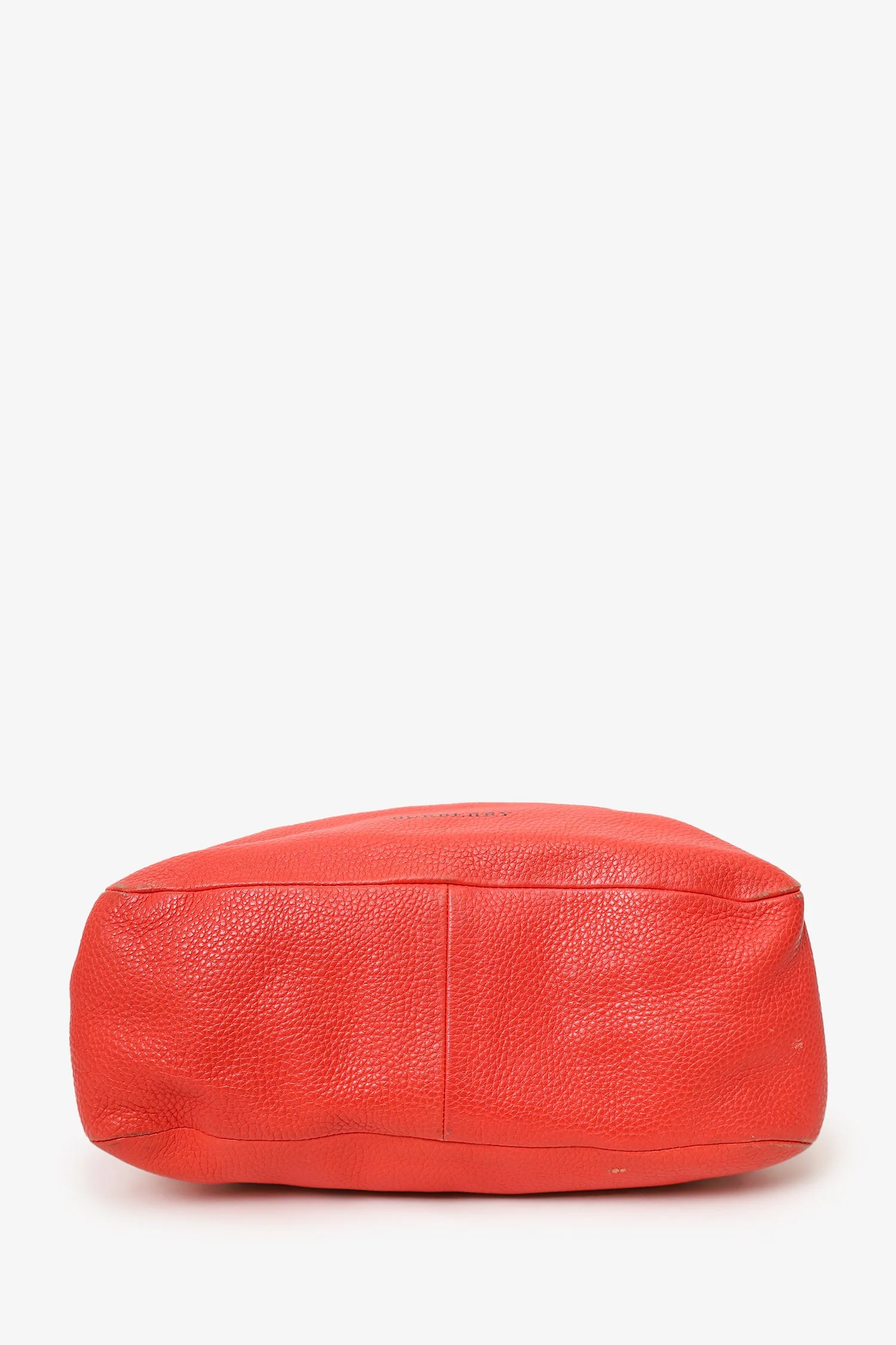 Burberry Red Leather Hobo Shoulder Bag - Image 6