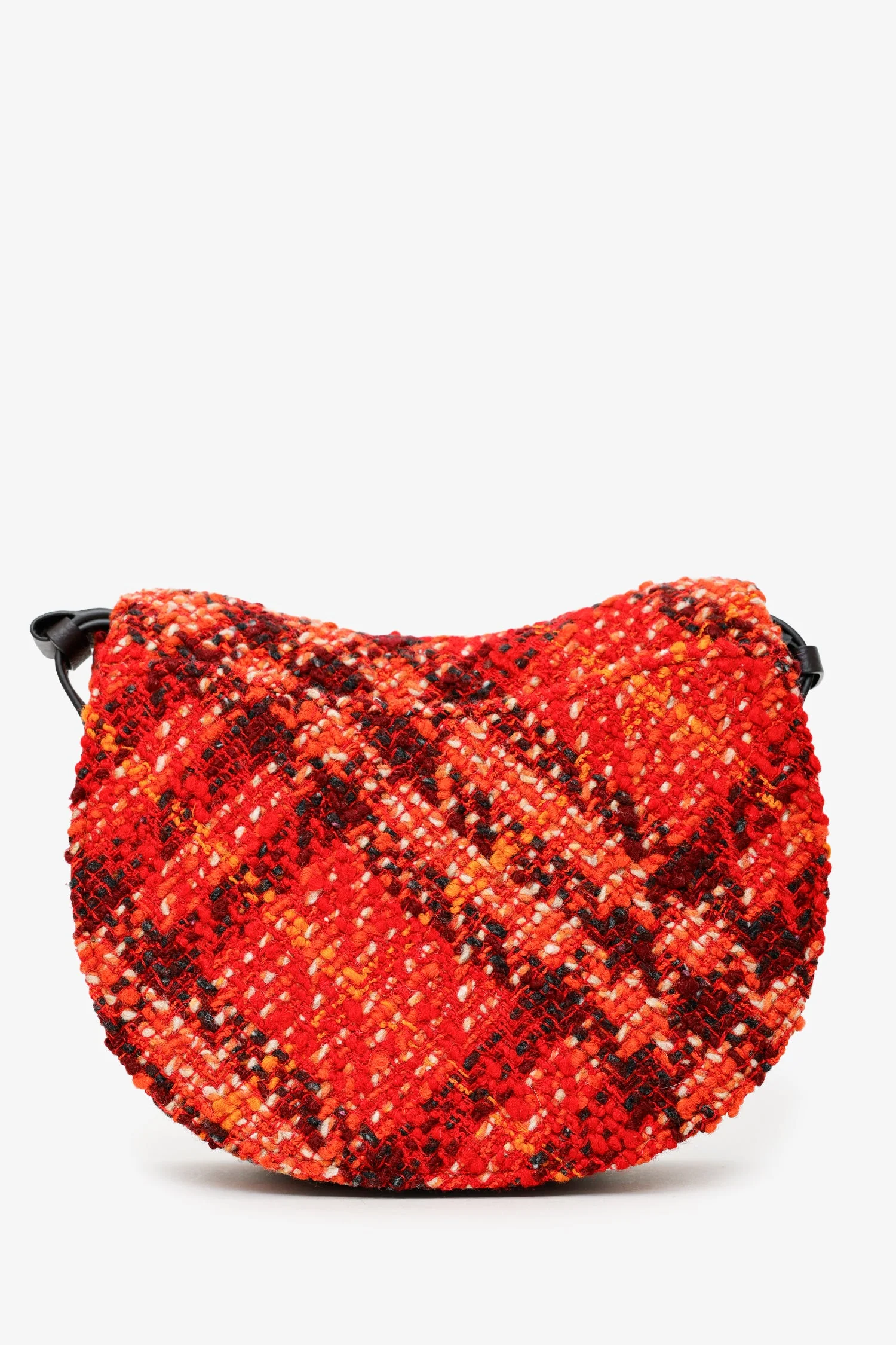 Burberry Red Tweed Medium Rocking Horse Shoulder Strap. - Image 2
