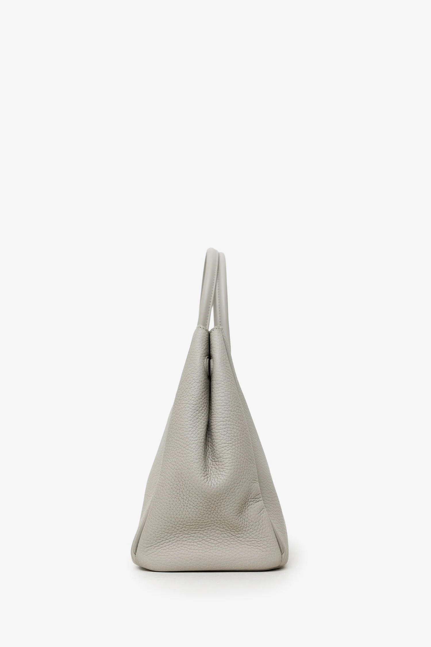 Burberry Taupe Leather Small Rocking Horse Tote Bag - Image 3