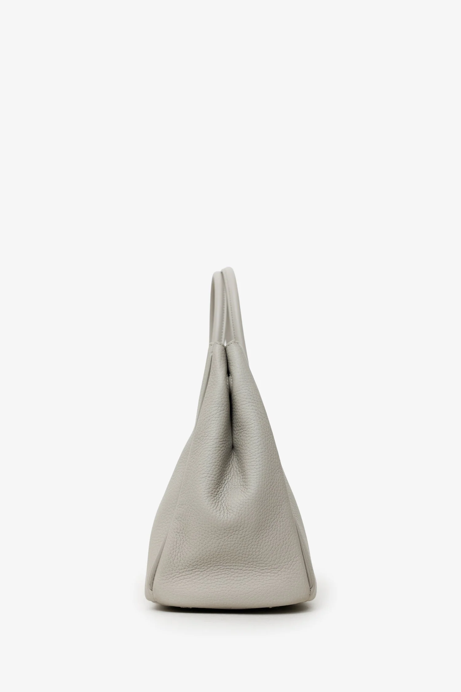 Burberry Taupe Leather Small Rocking Horse Tote Bag - Image 4