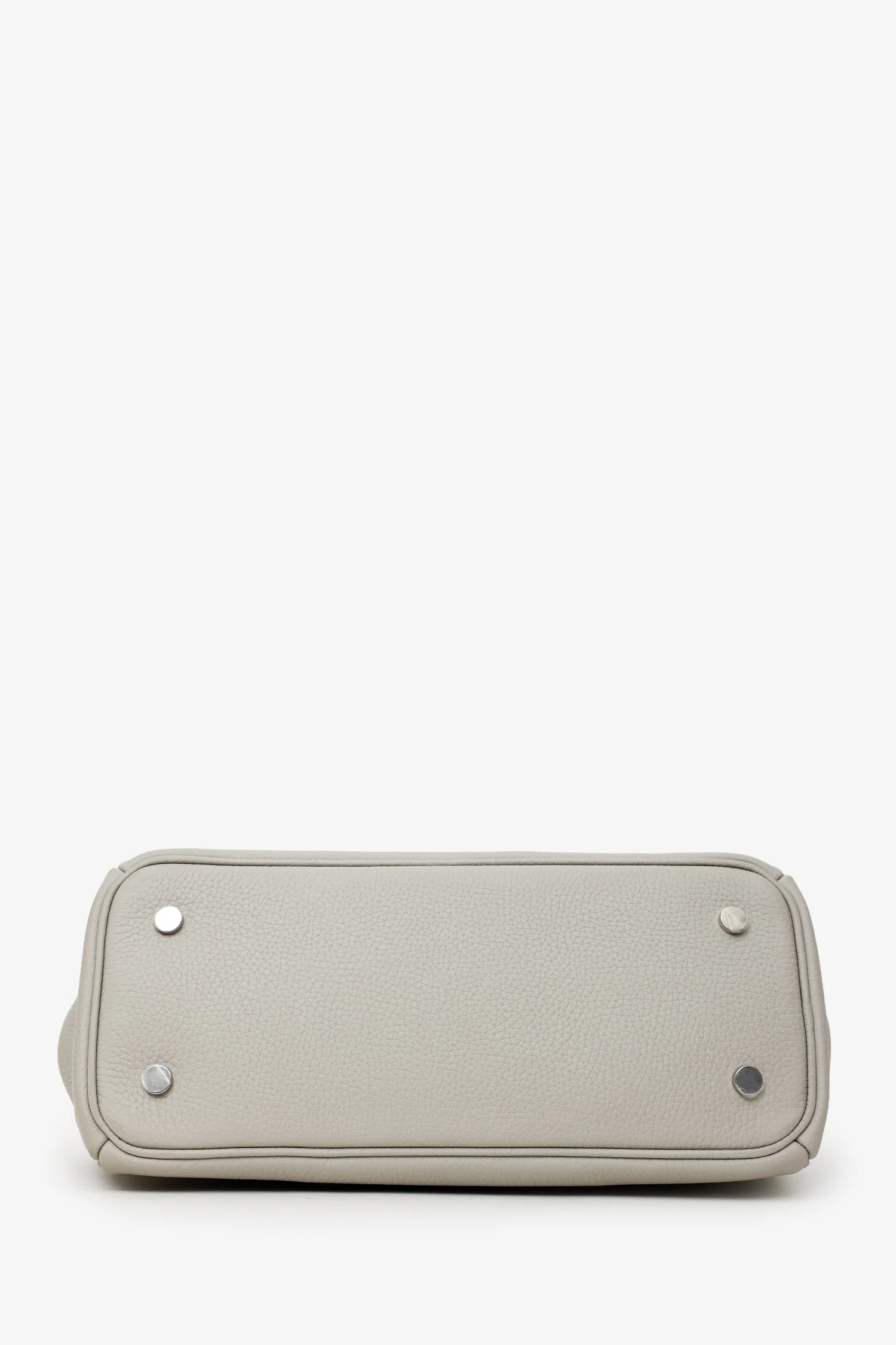 Burberry Taupe Leather Small Rocking Horse Tote Bag - Image 5