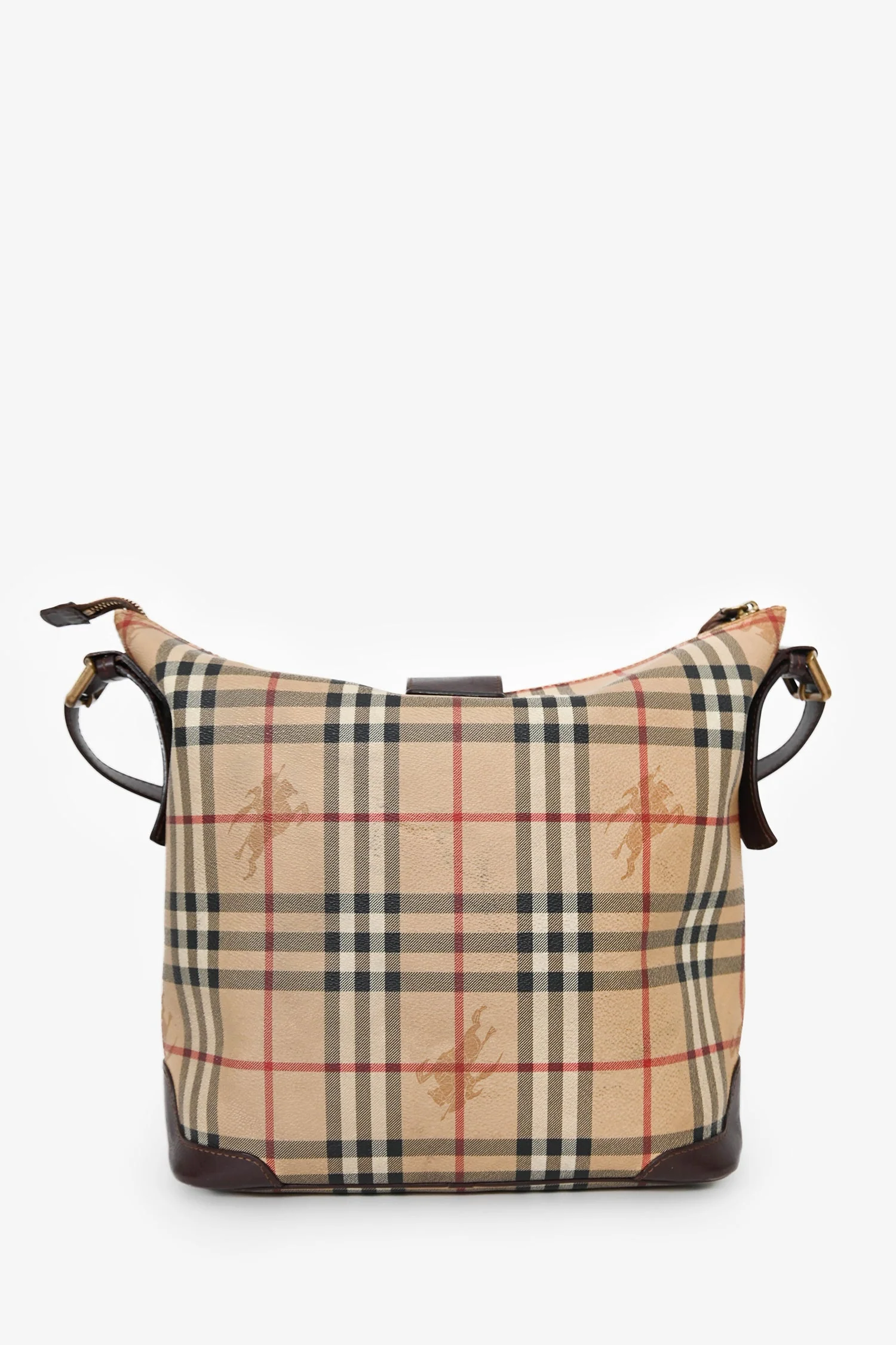 Burberry Vintage Haymarket Check Shoulder Bag - Image 2