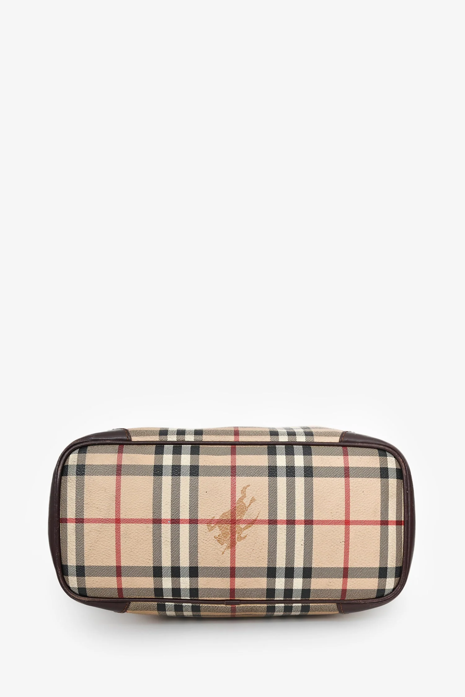 Burberry Vintage Haymarket Check Shoulder Bag - Image 5