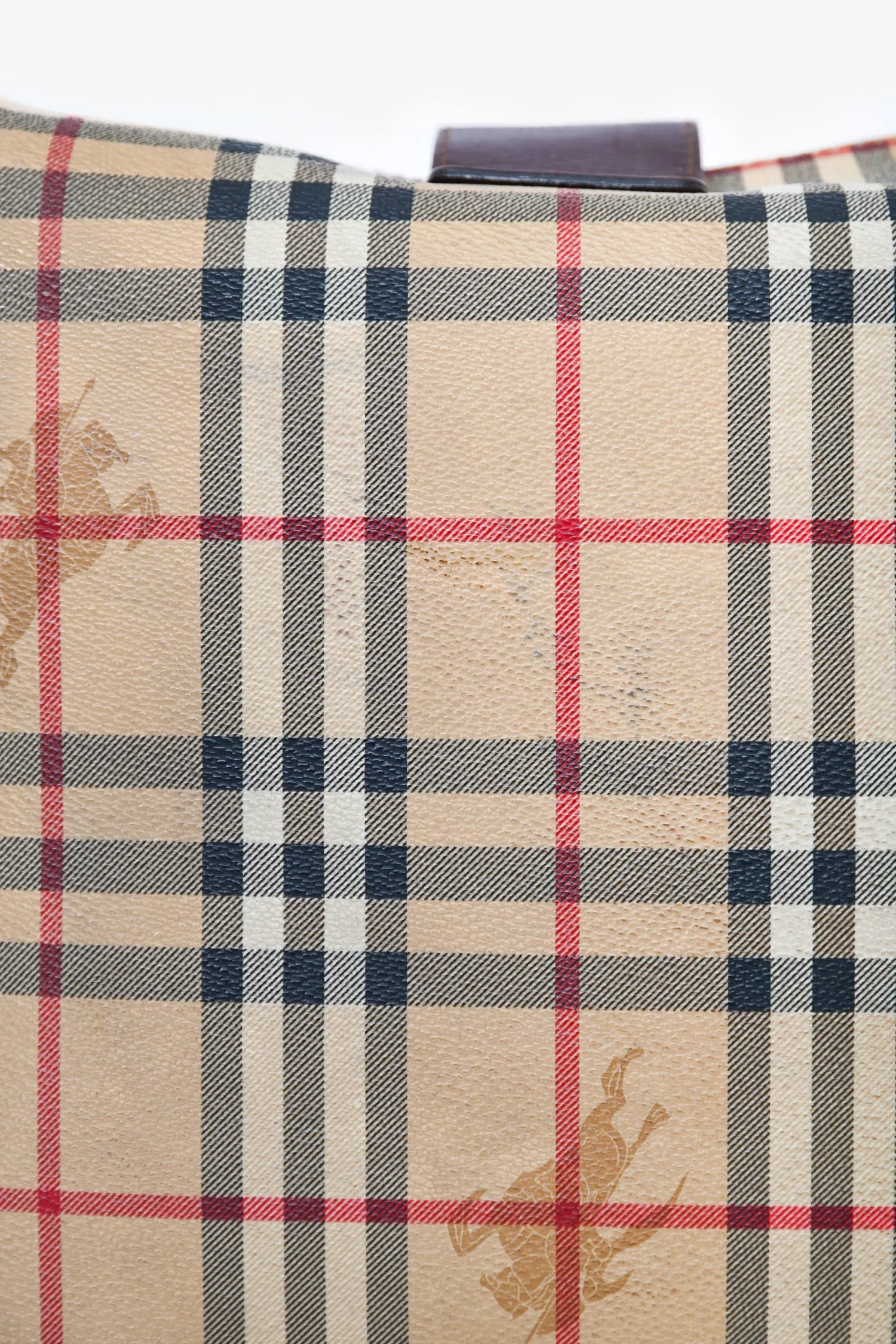 Burberry Vintage Haymarket Check Shoulder Bag - Image 8