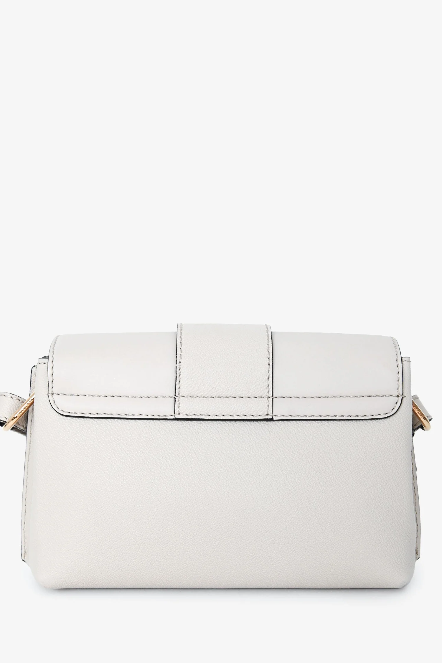 Burberry White Leather Buckle Crossbody Bag - Image 2