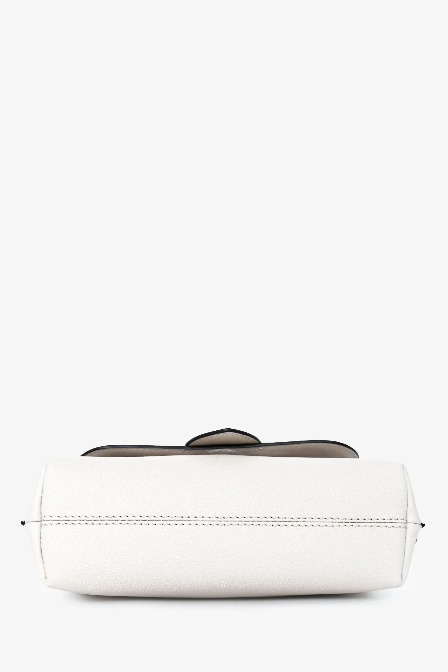 Burberry White Leather Buckle Crossbody Bag - Image 5