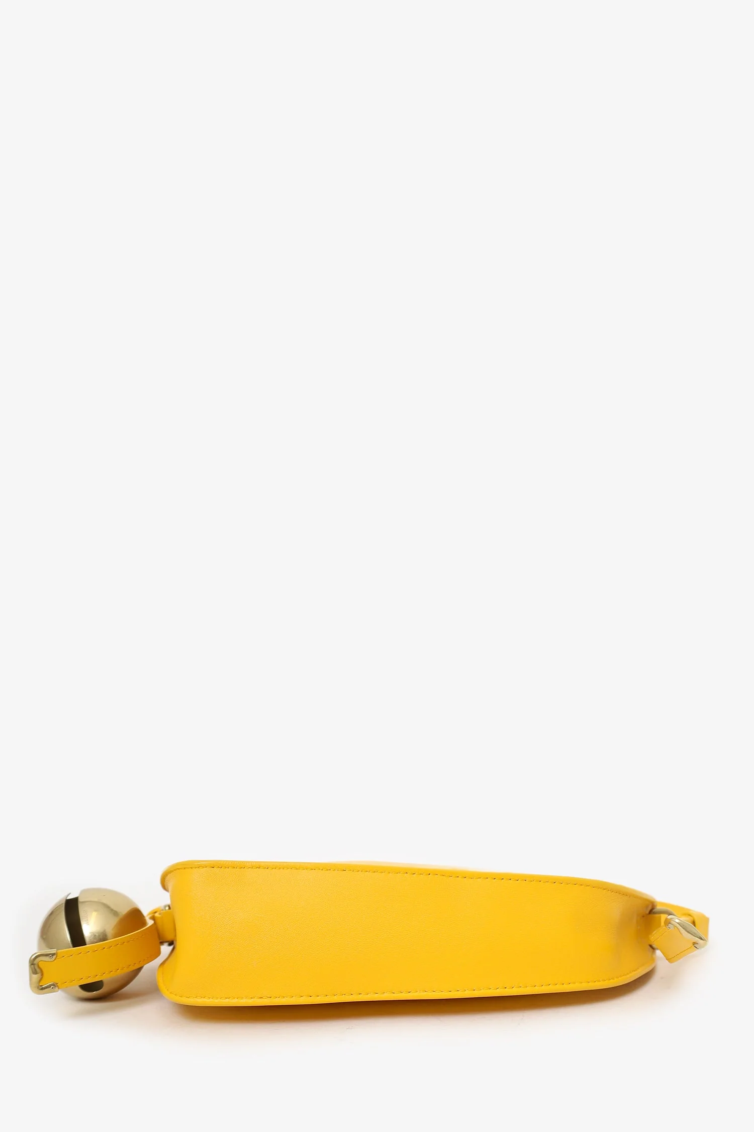 Burberry Yellow Leather Bell Shield Sling Bag - Image 6