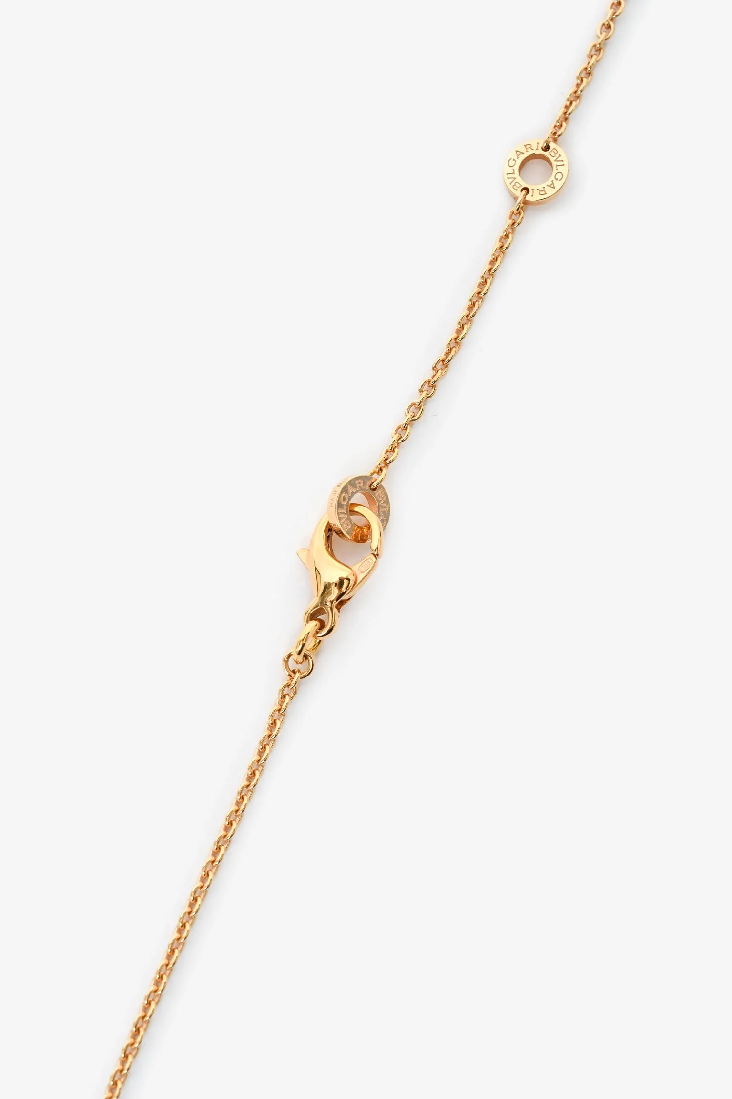Bvlgari 18K Yellow Gold White Ceramic B.zero1 Necklace - Image 3