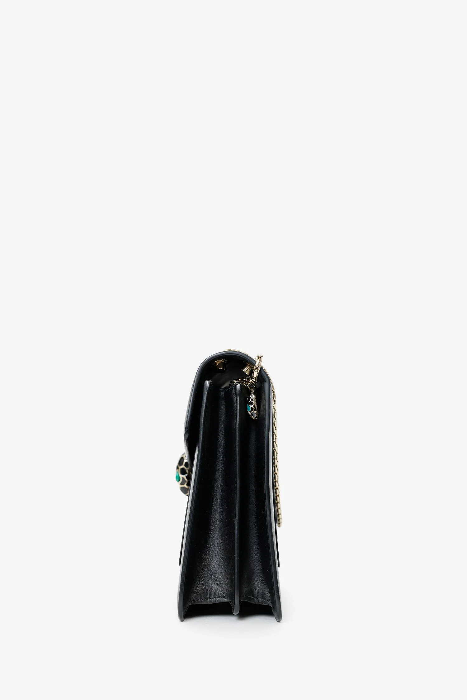 Bvlgari Black Leather Serpenti Shoulder Bag - Image 4