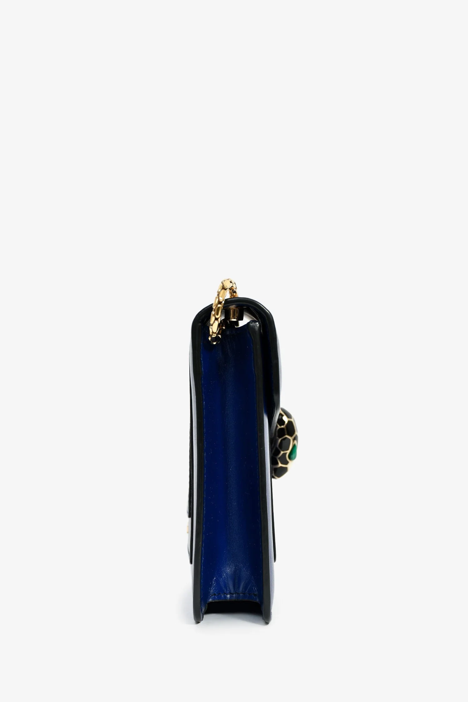 Bvlgari Blue Leather Serpenti Forever Small Crossbody Bag - Image 3