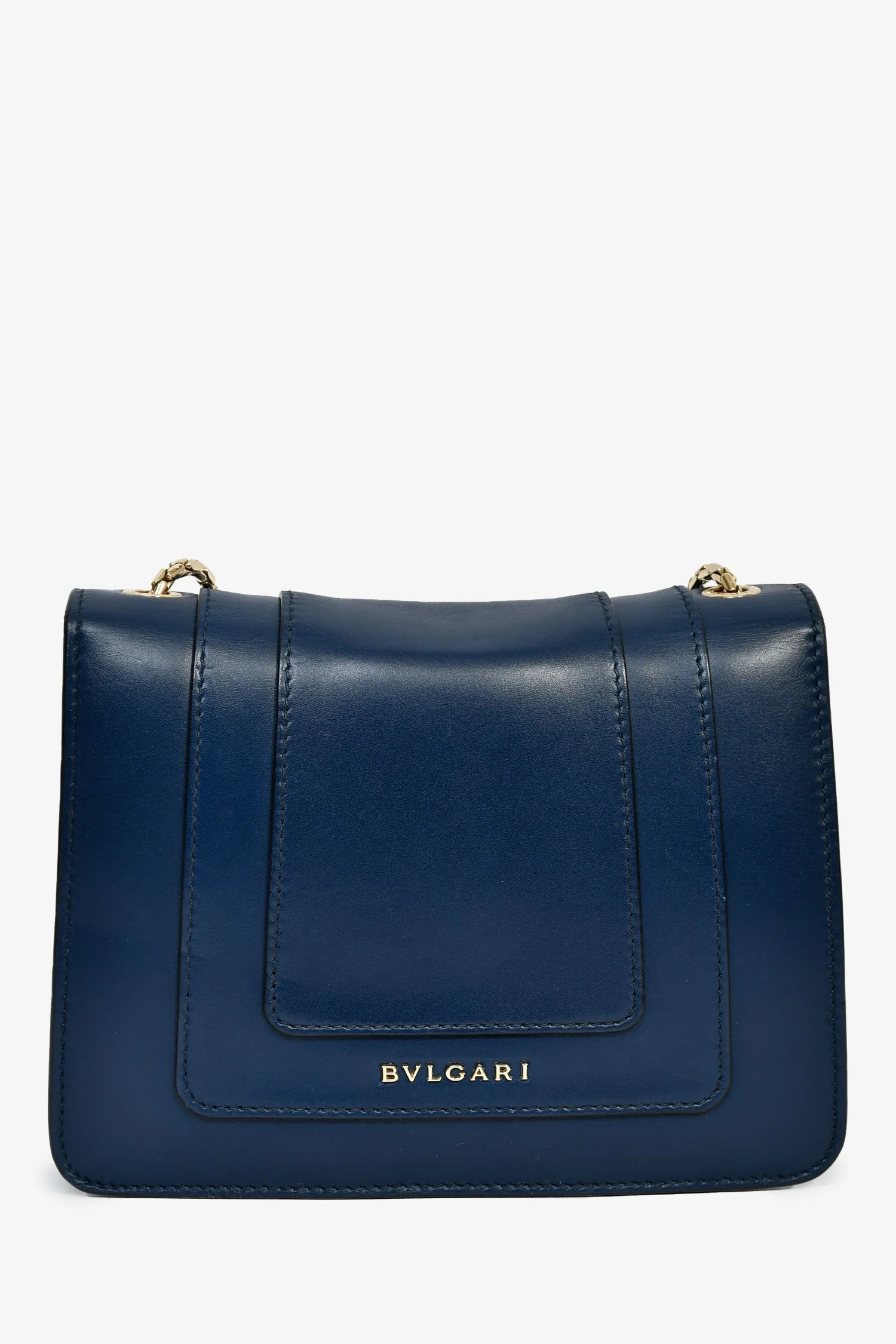 Bvlgari Blue Leather Serpenti Forever Small Crossbody Bag - Image 2