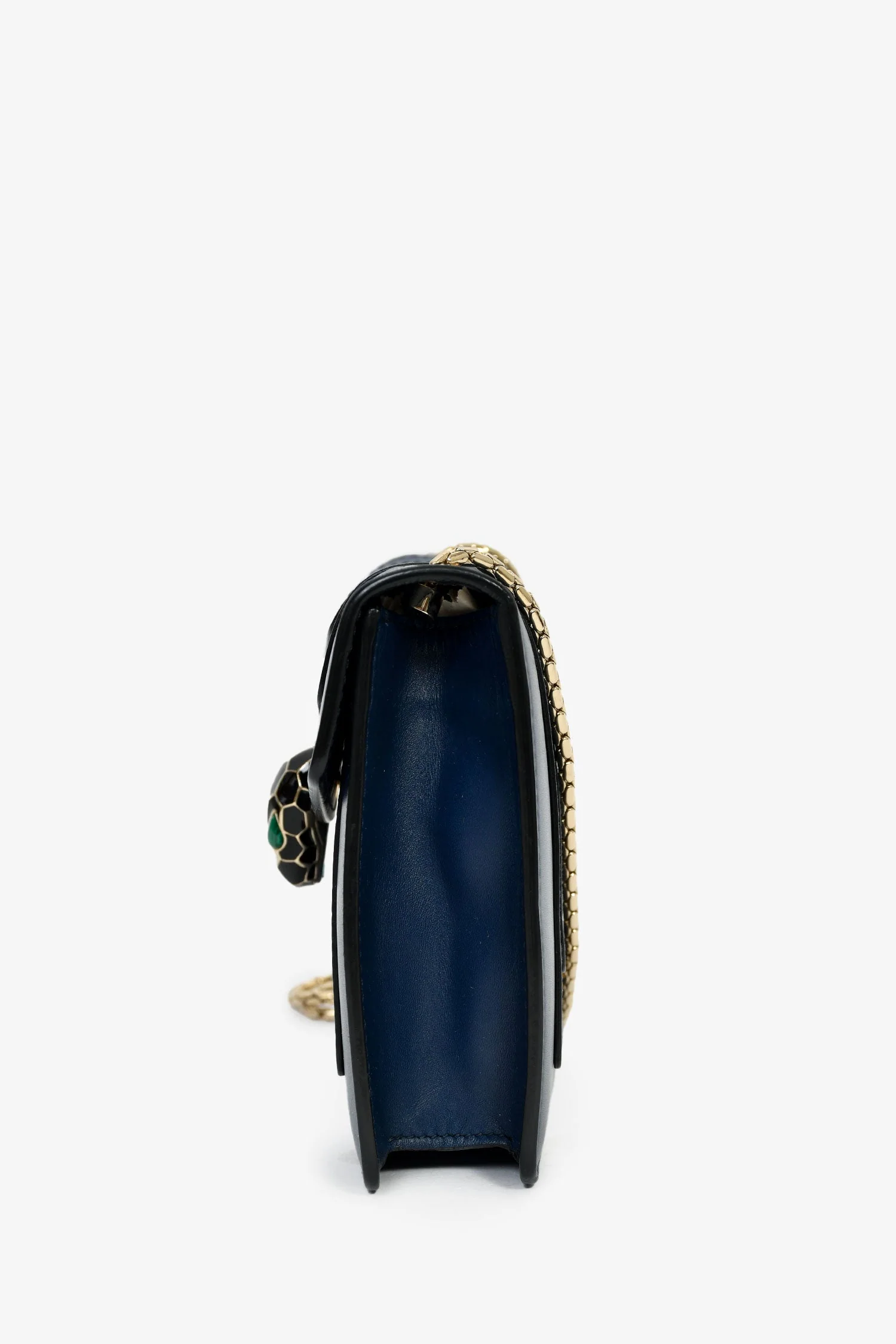 Bvlgari Blue Leather Serpenti Forever Small Crossbody Bag - Image 4