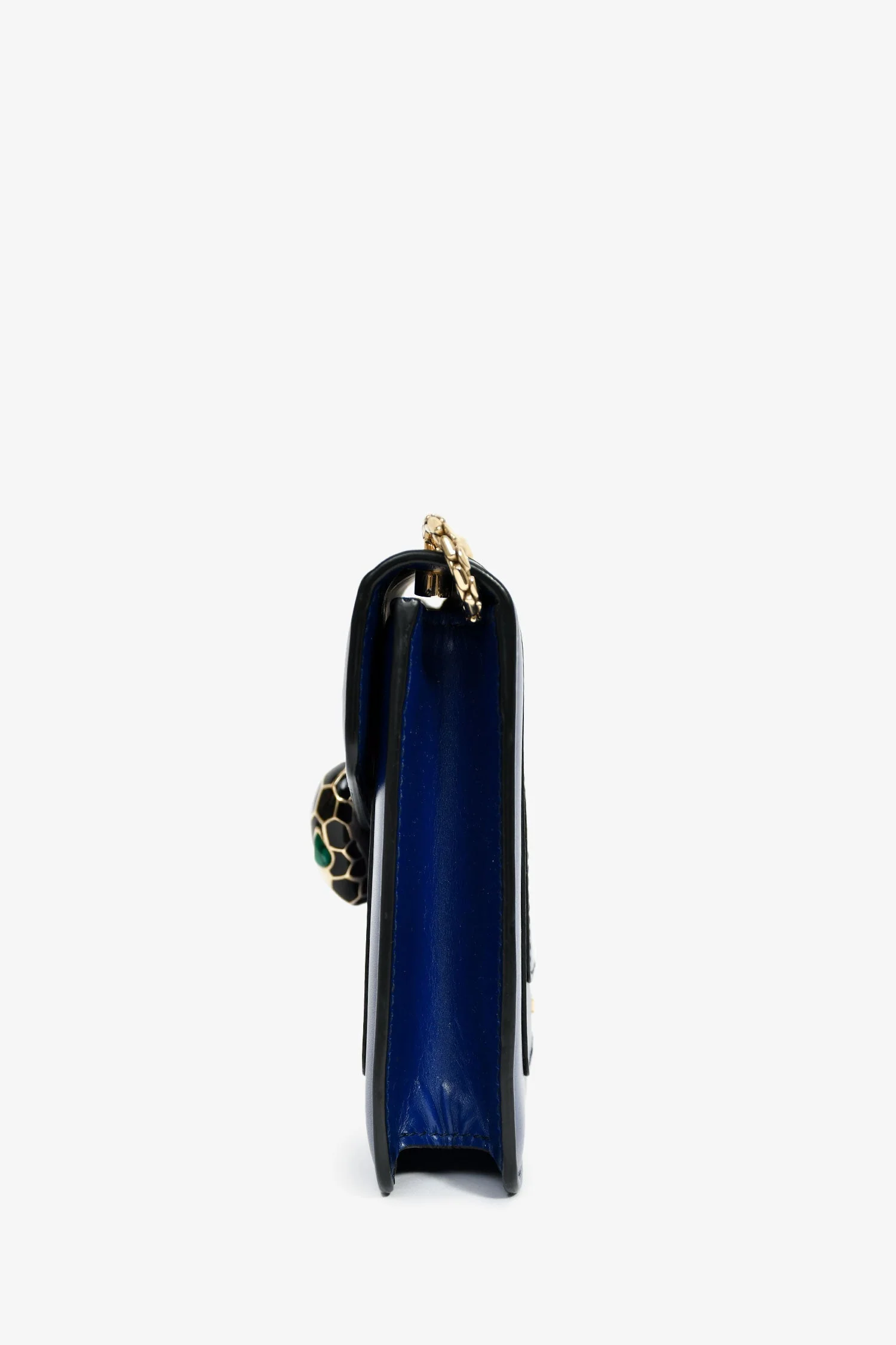 Bvlgari Blue Leather Serpenti Forever Small Crossbody Bag - Image 4