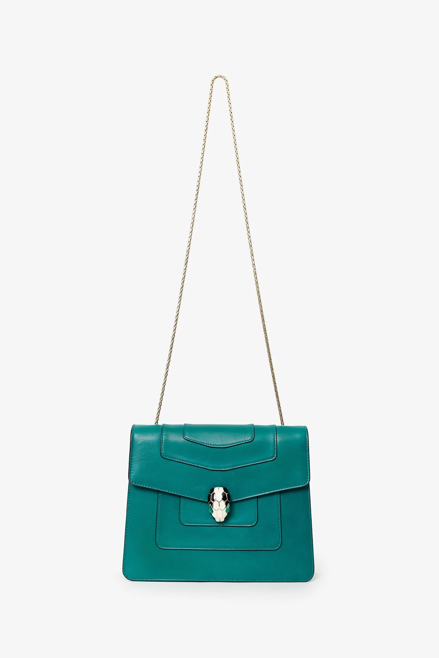 Bvlgari Green Serpenti Forever Flap Bag - Image 6