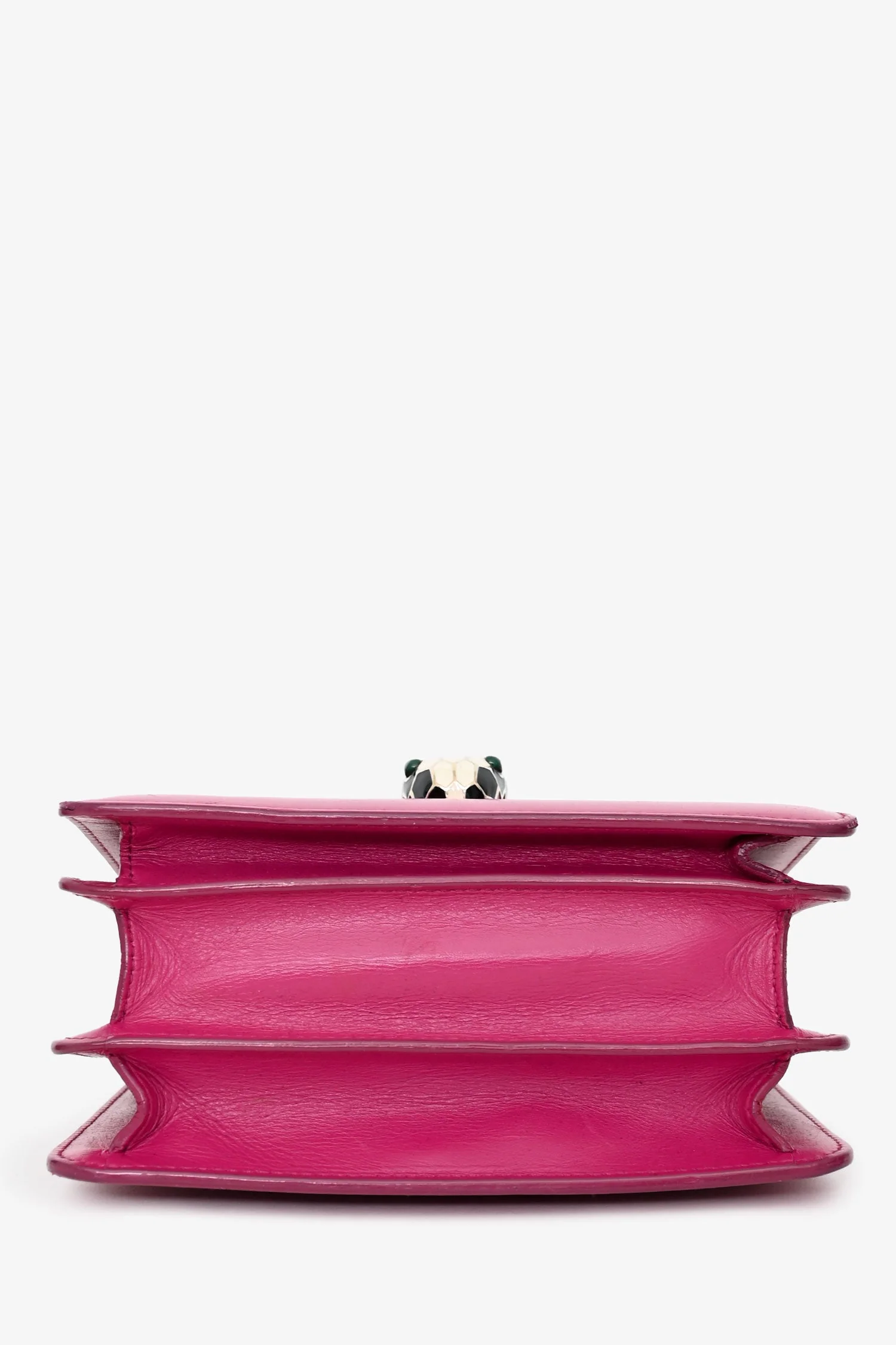 Bvlgari Pink Stingray/Leather Serpenti Forever Top Handle Bag with Strap - Image 5