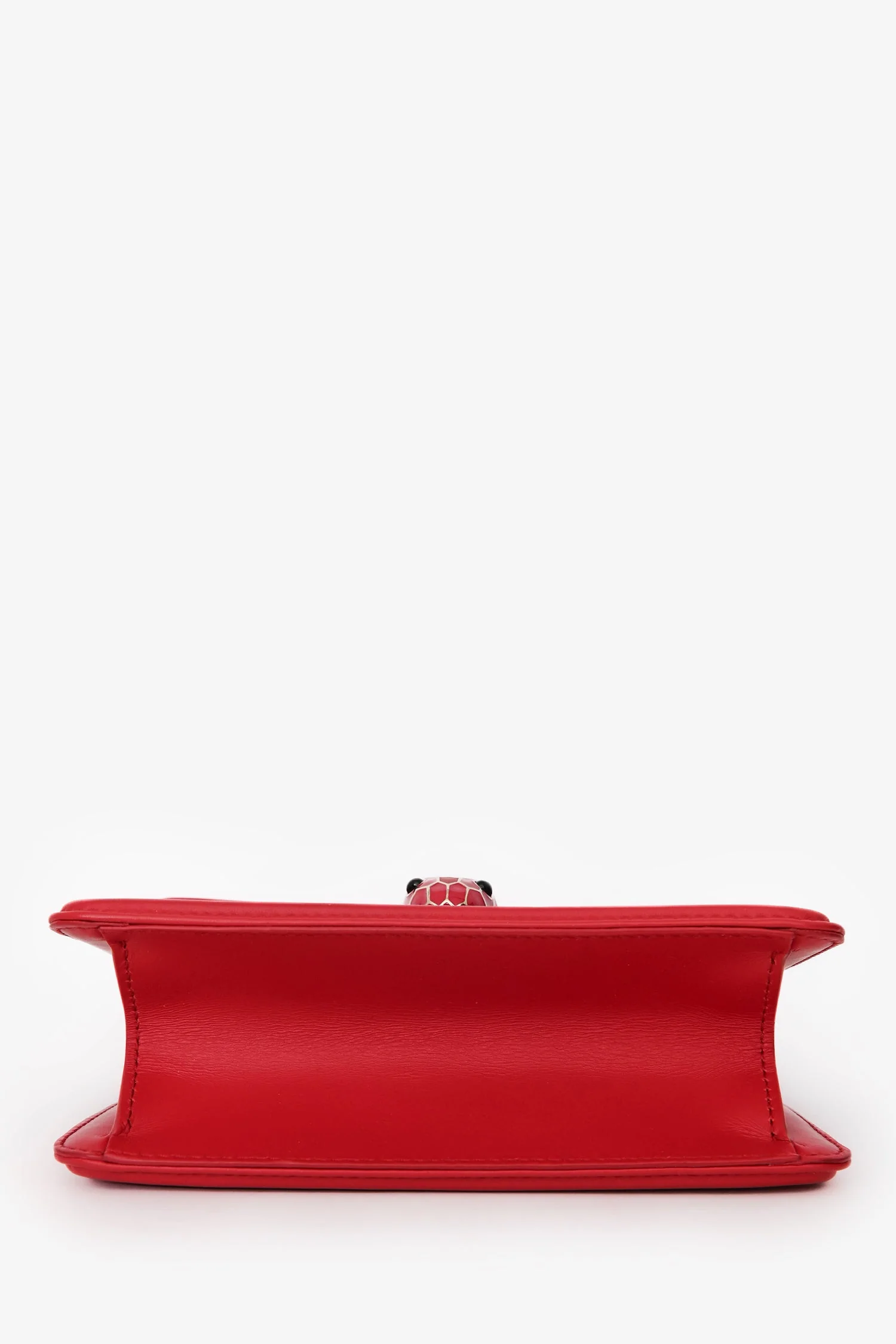 Bvlgari Red Leather Serpenti Forever Diamond Blast Sunshine Mini Bag - Image 5