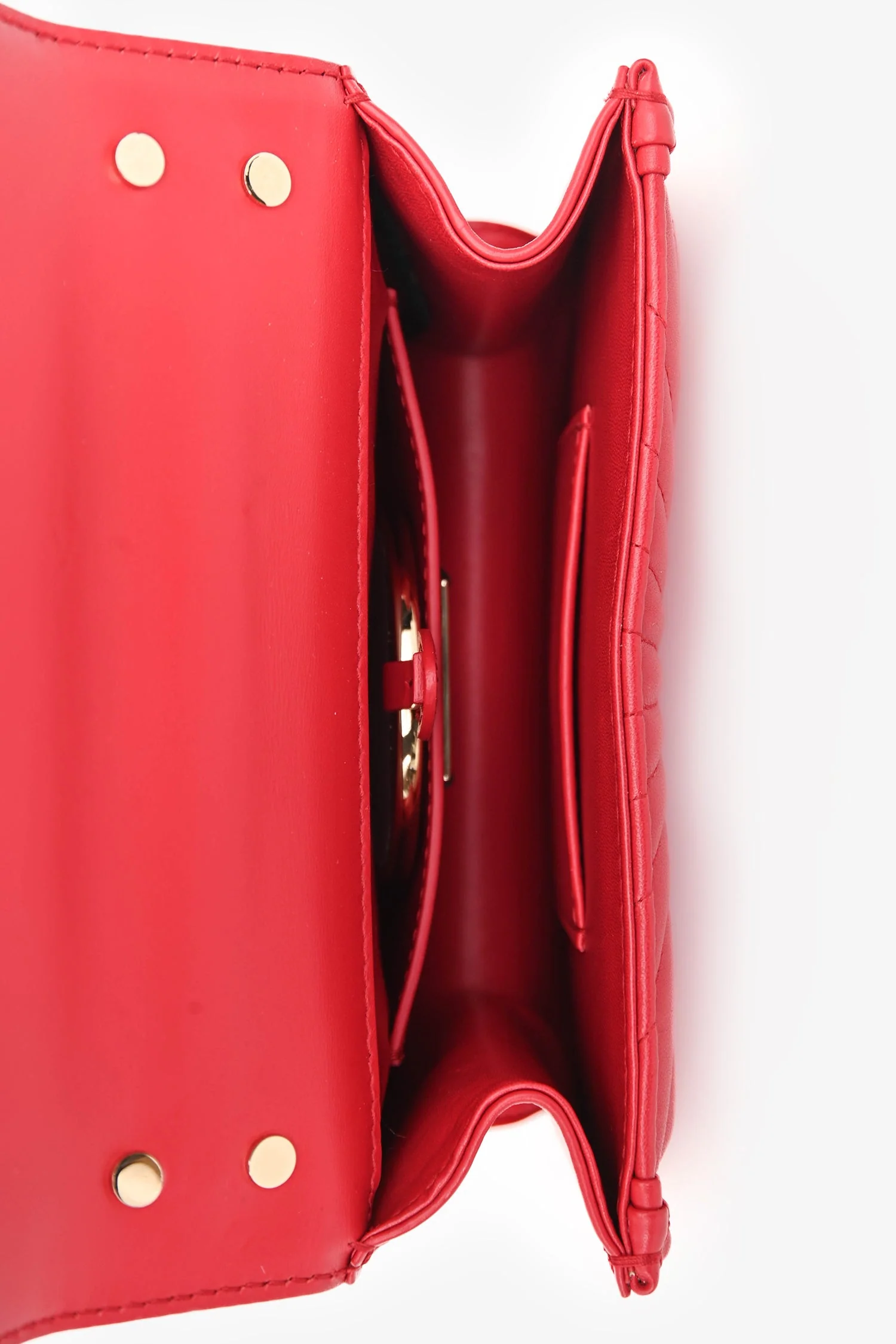 Bvlgari Red Leather Serpenti Forever Diamond Blast Sunshine Mini Bag - Image 6
