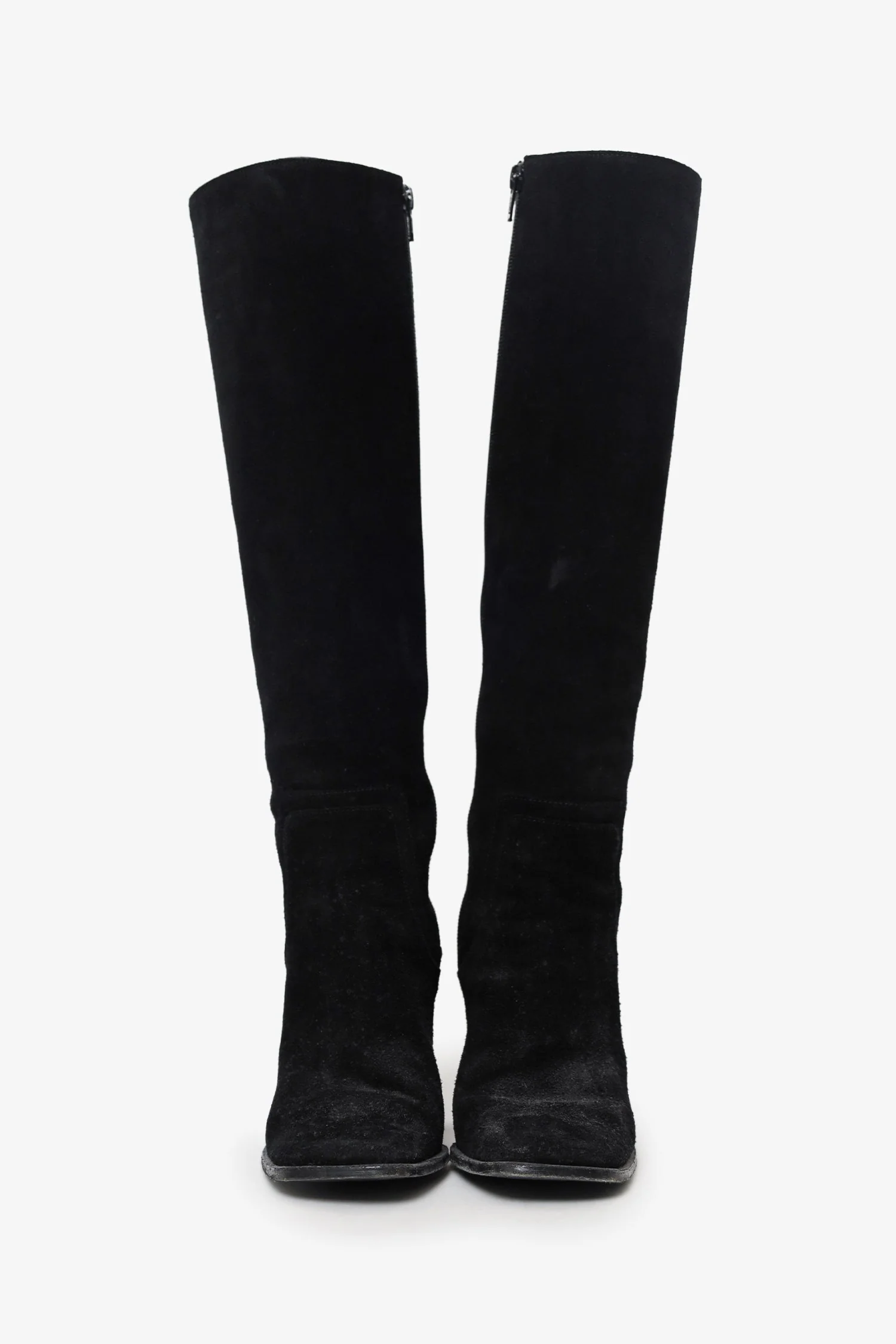 By Far Black Suede Knee High Boots Size 36 - Image 3