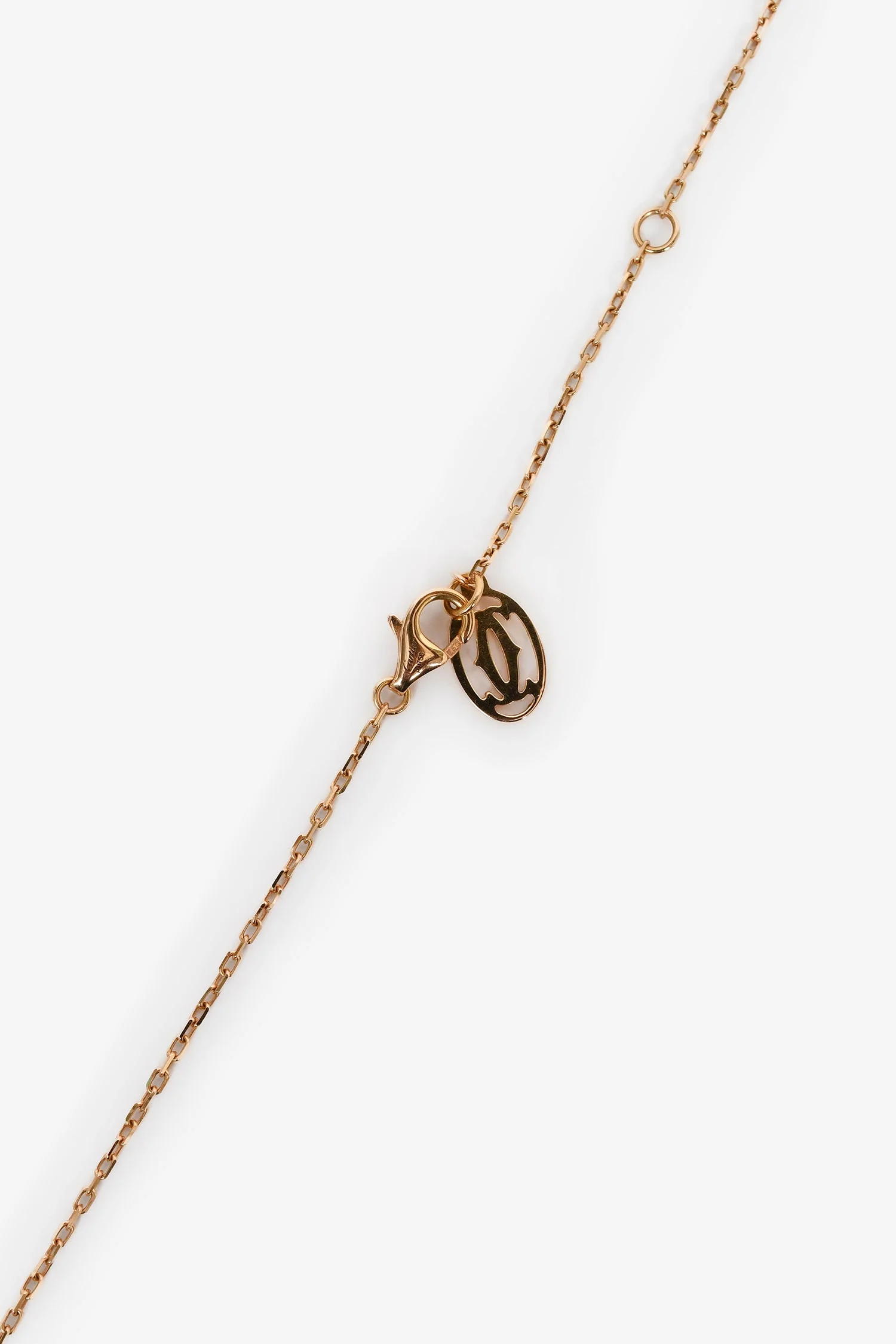 Cartier 18K Rose Gold 'd'Amour' Diamond Small Model Necklace - Image 3
