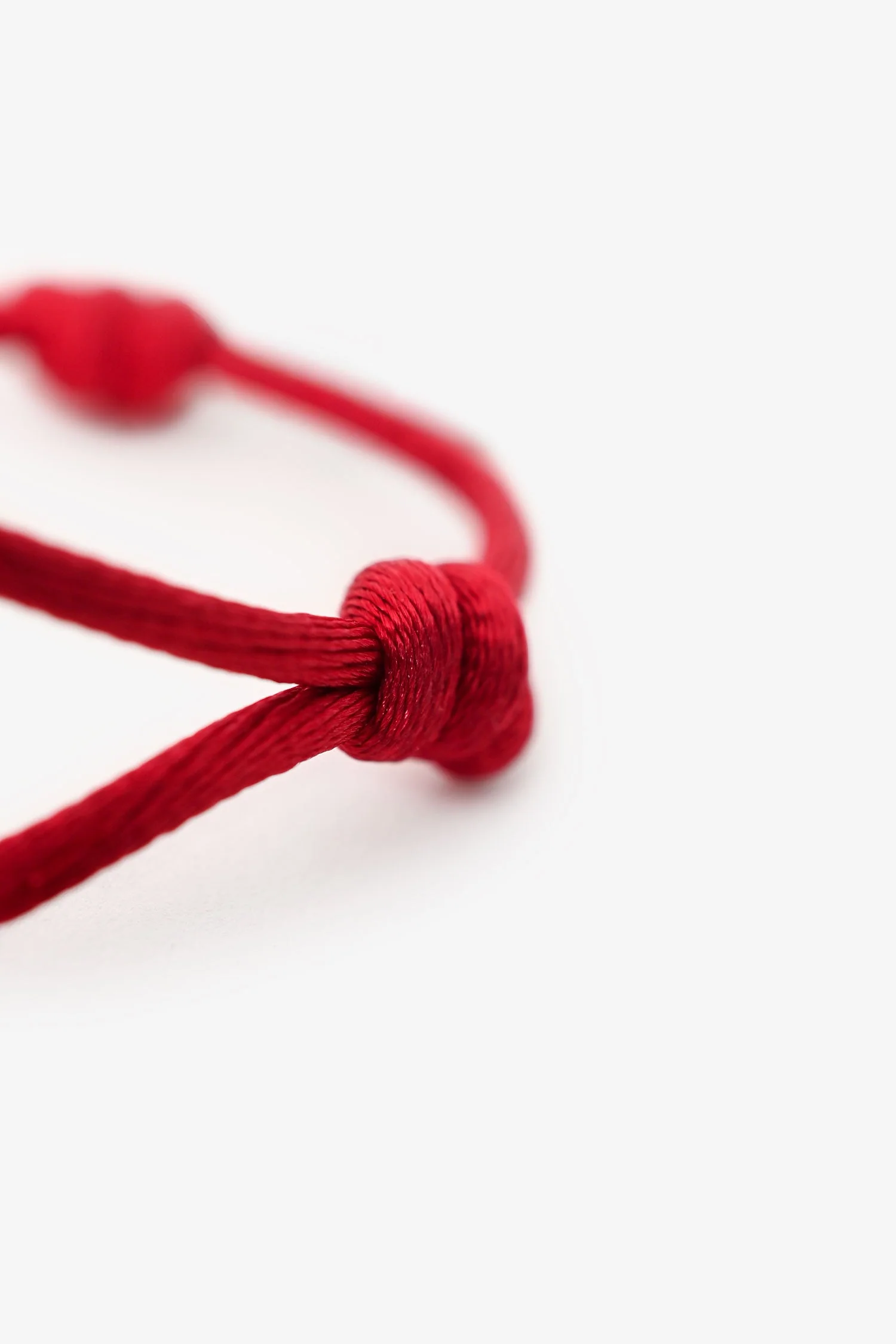 Cartier 18k Tri Tone Gold Trinity Red SilkCord Bracelet - Image 3
